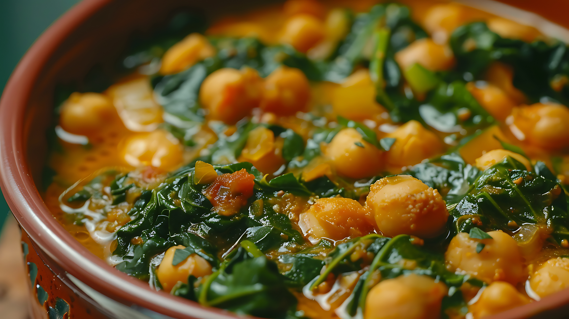 Andalusian Chickpea Spinach Stew with Paprika