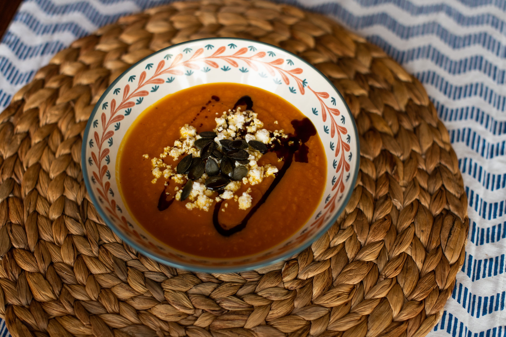Aromatic Tunisian Frikeh Soup with Chickpeas and Harissa