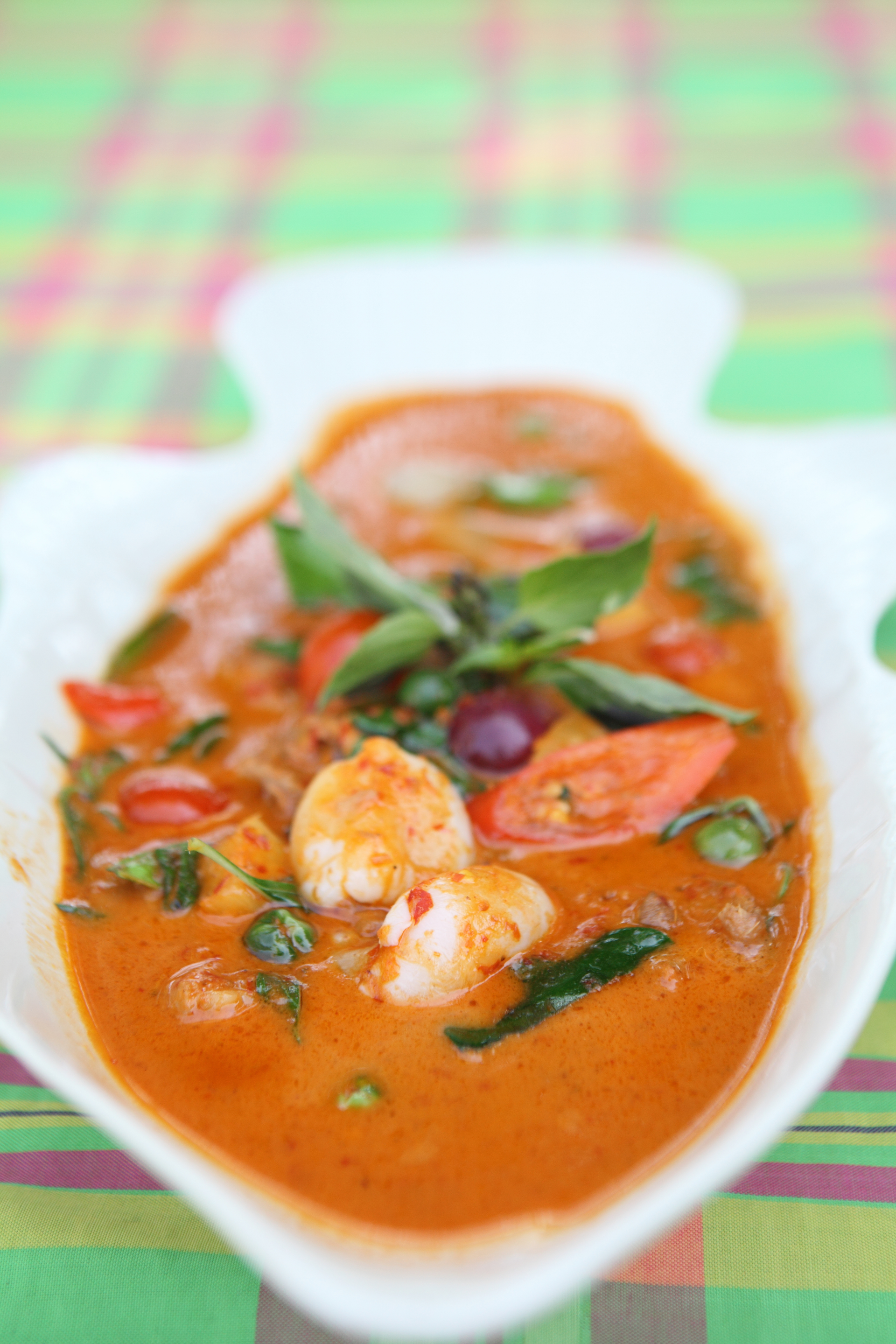 Brazilian Moqueca de Siri — Main Course served and photographed from above