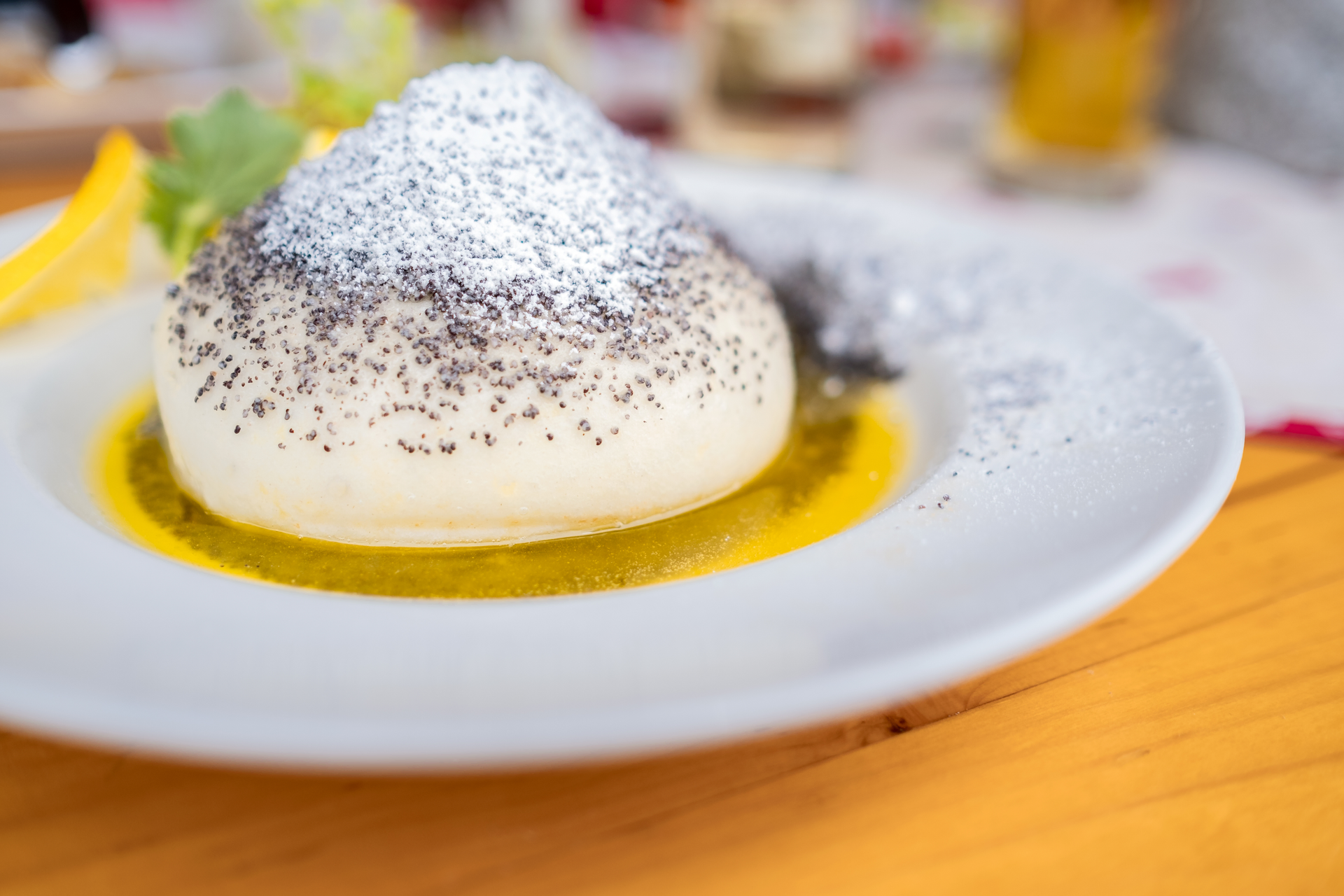 Overhead flat-lay of all ingredients for Brazilian Munguzá with Sweet Coconut Drizzle laid out on a kitchen surface.