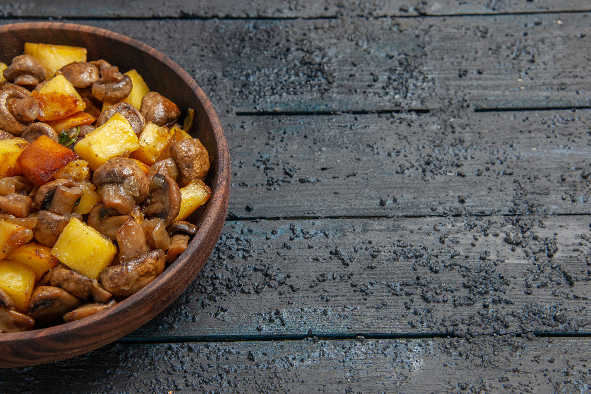 Caribbean Pepper Pot Stew with Cashews and Cowpeas — Main Course served and photographed from above