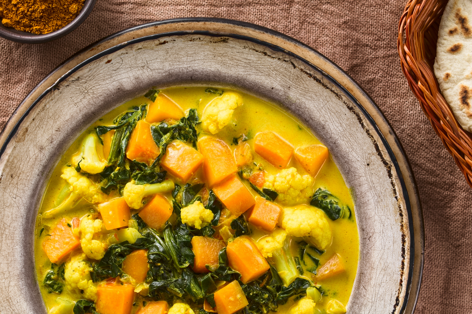 Caribbean Pineapple Curry with Lentil and Okra