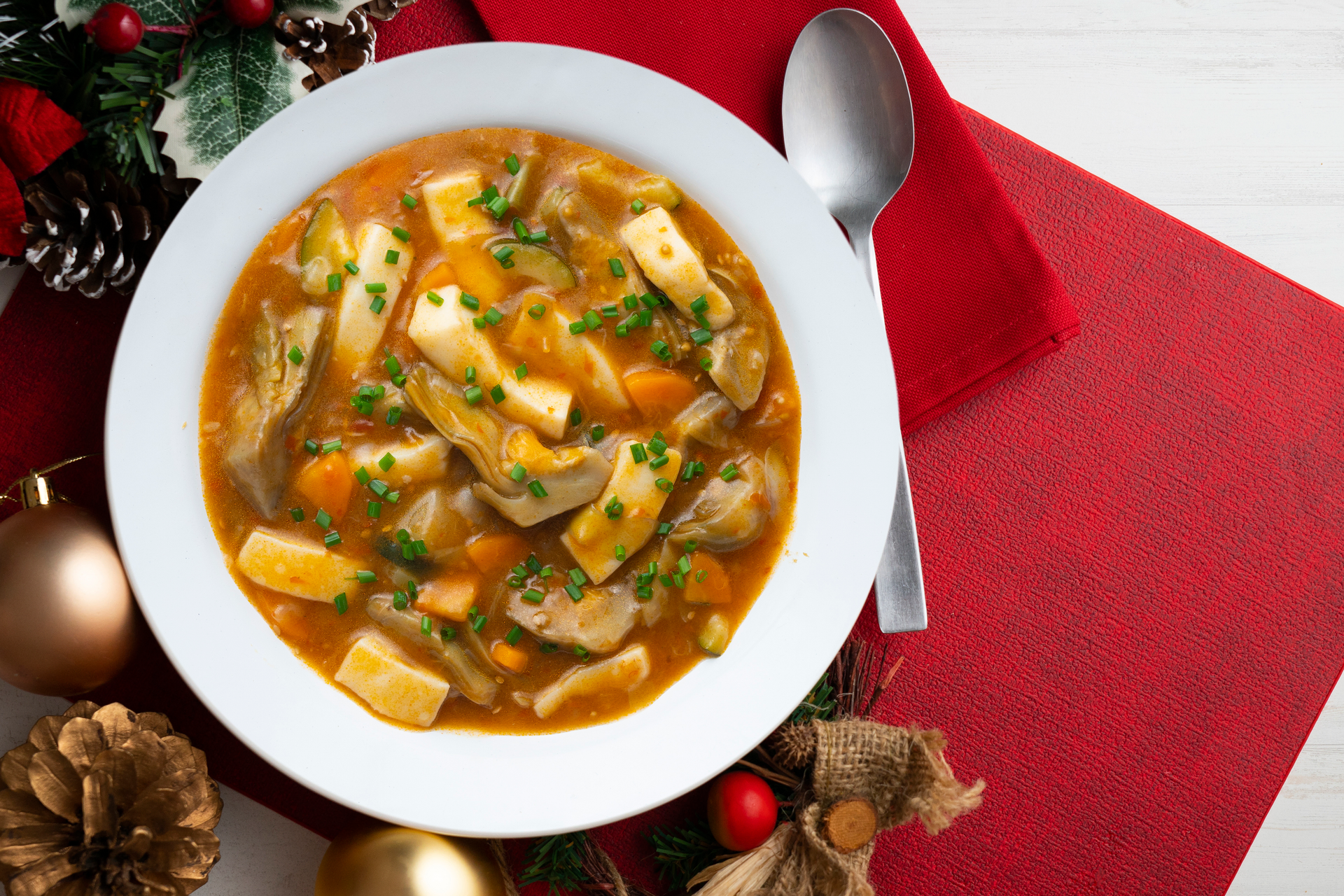Catalan Escudella i Carn d'Olla with Winter Vegetables
