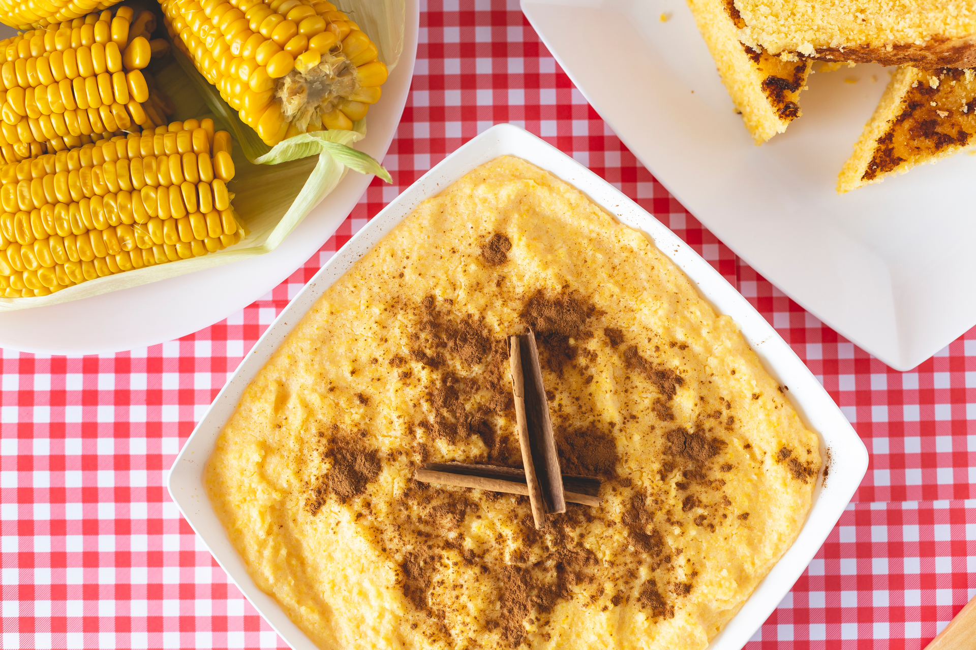 Chilean Pastel de Choclo with Savory Corn Crust — Main Course served and photographed from above