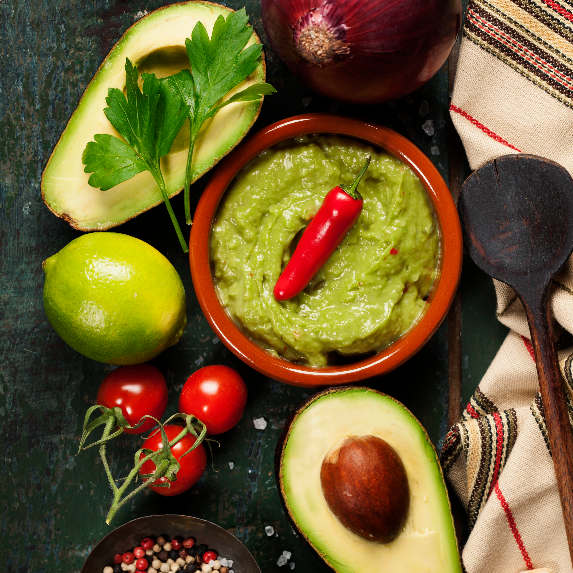 Chilean Pebre Sauce with Hass Avocado and Fresh Lime