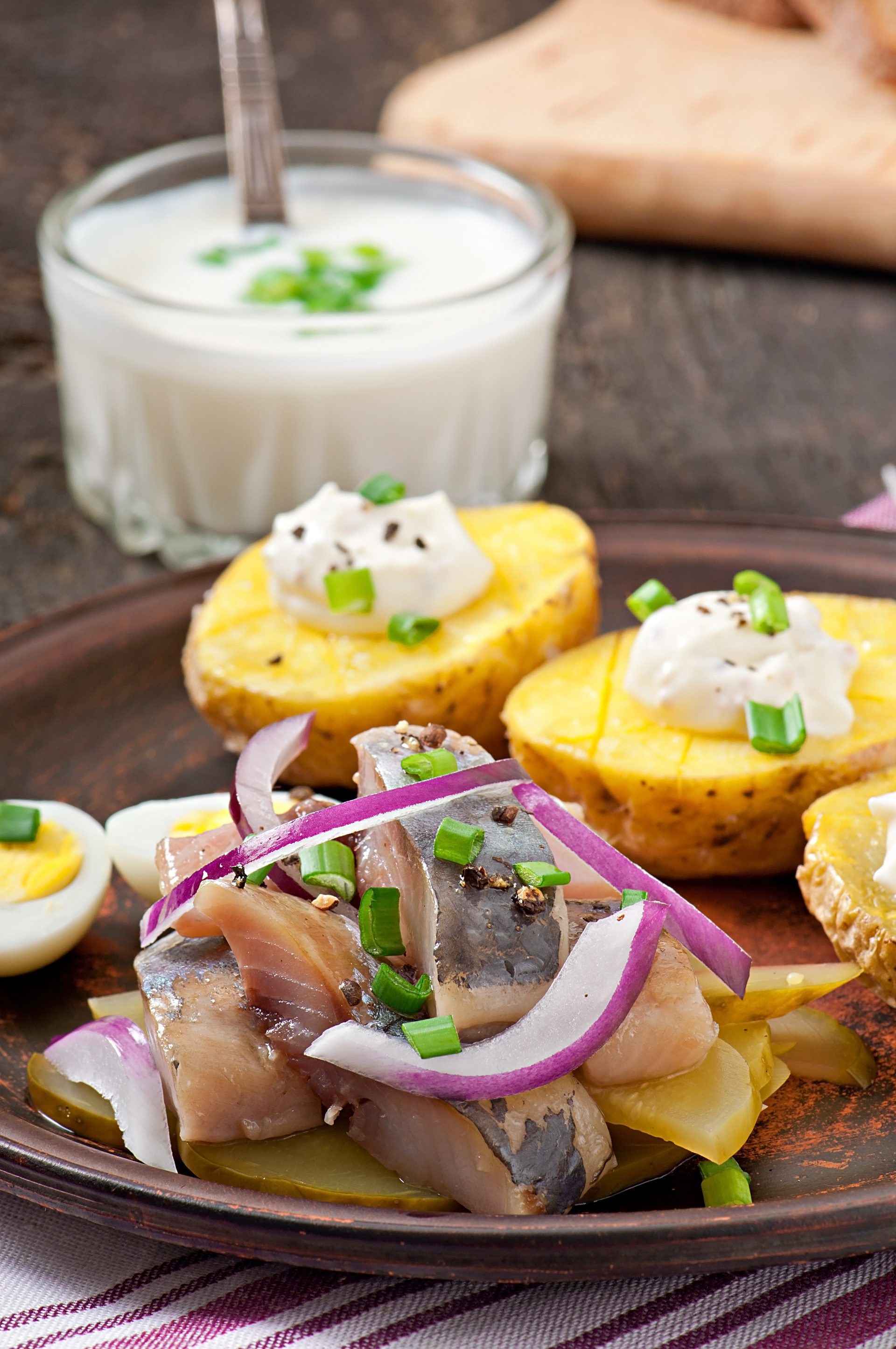 Creamy Icelandic Plokkfiskur with Dill and Potatoes — Main Course served and photographed from above