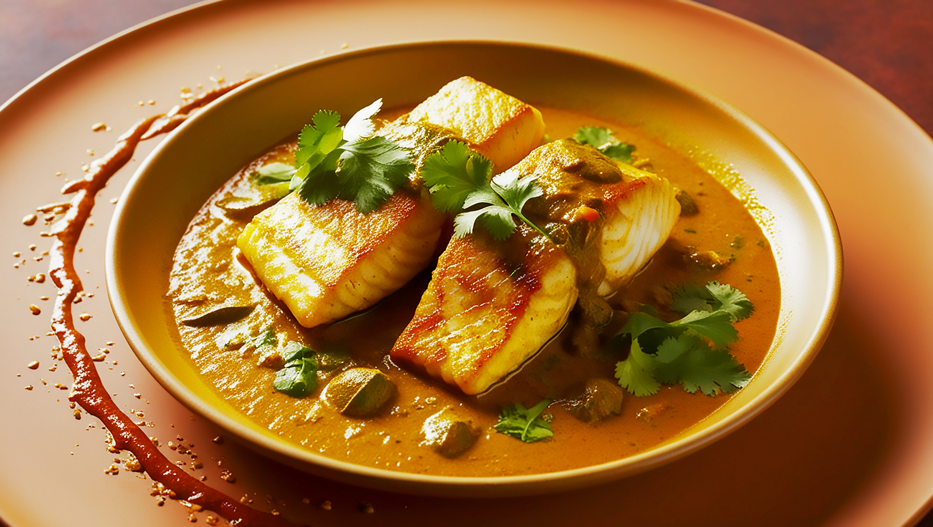 Creamy Tanzanian Coconut Fish Curry with Plantains