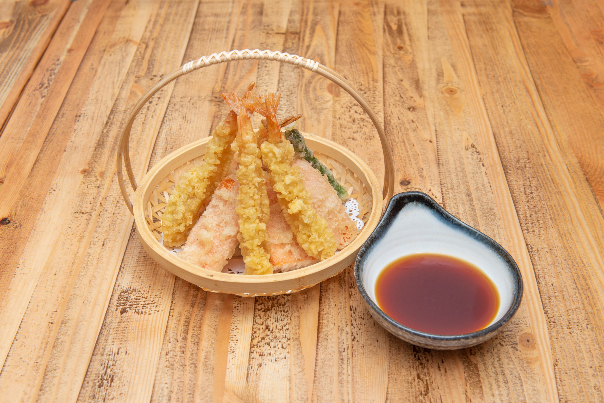 Crispy Japanese Tempura with Sweet Soy Dipping Sauce