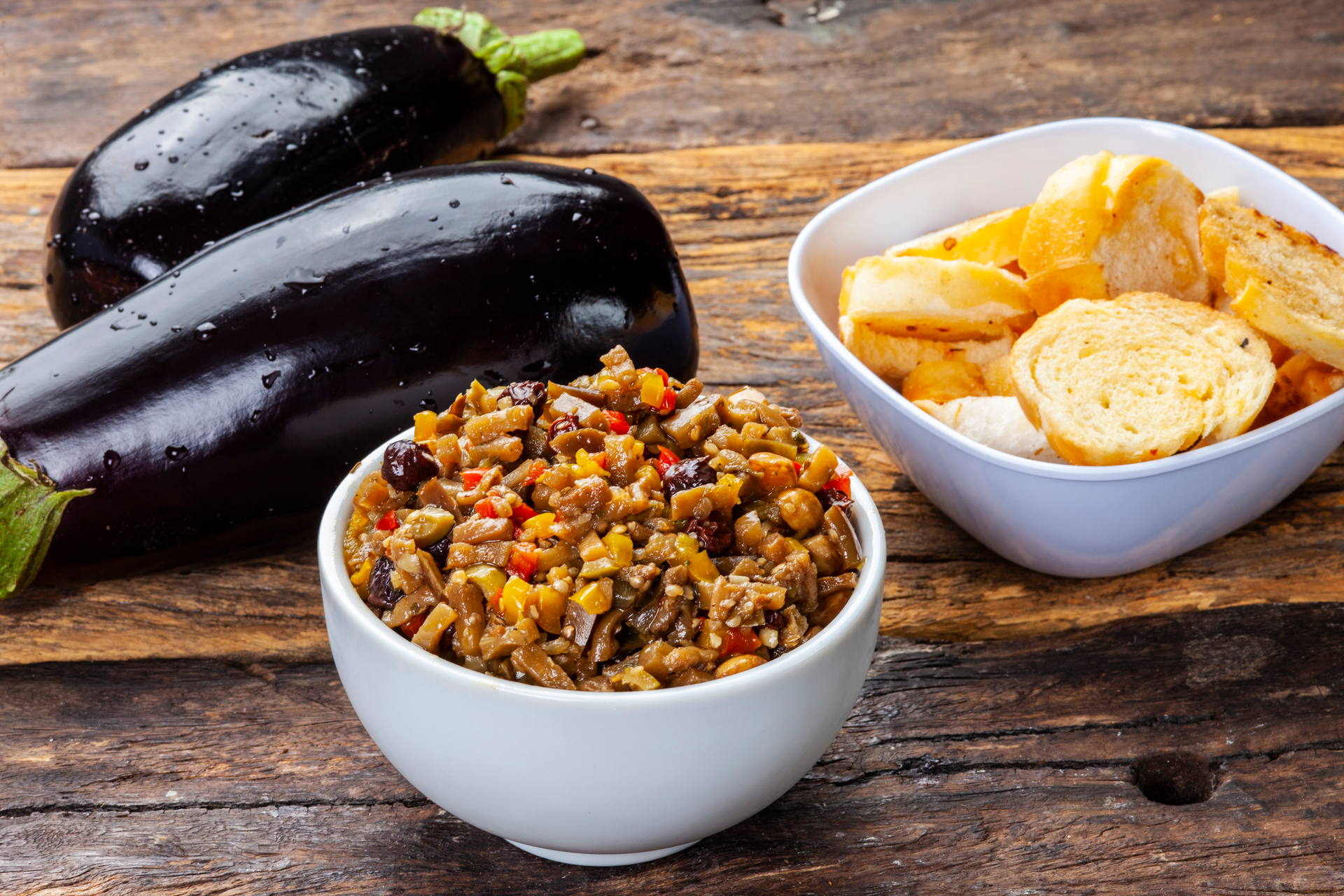 Ethiopian Smoked Eggplant Lentil Stew with Mitmita — Main Course served and photographed from above