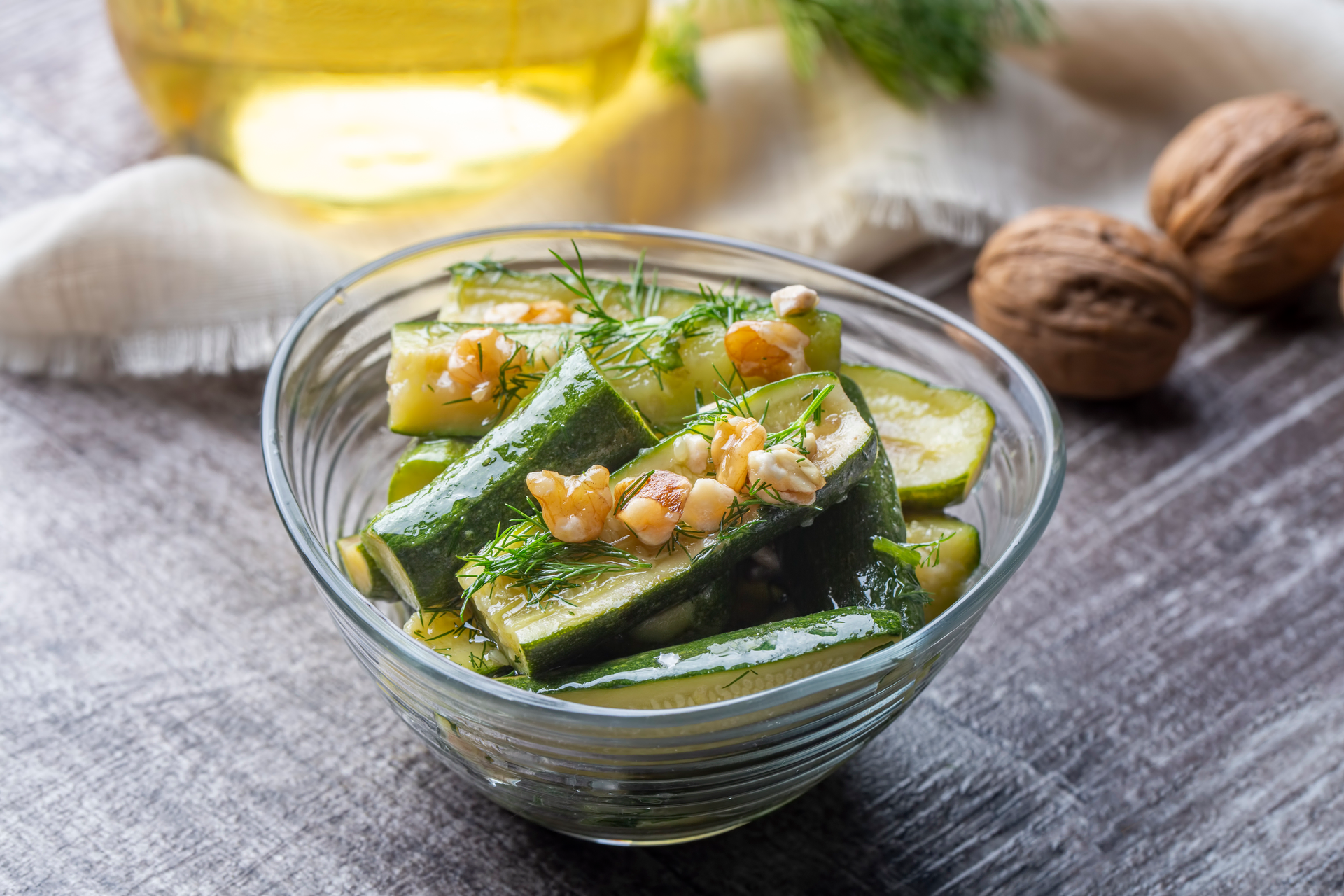 Exotic Moroccan Zaalouk of Zucchini with Mint and Lemon