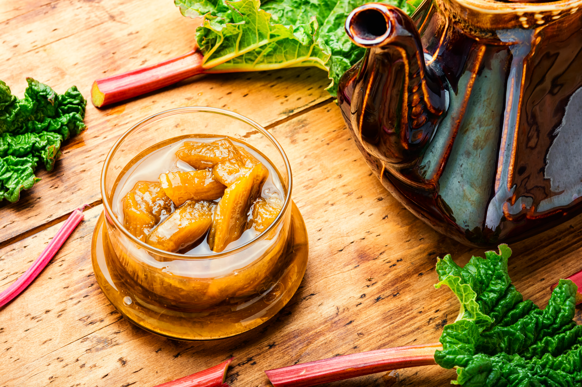 Overhead flat-lay of all ingredients for Fermented Vietnamese Pickled Lotus Root with Chili-Peanut Sauce laid out on a kitchen surface.