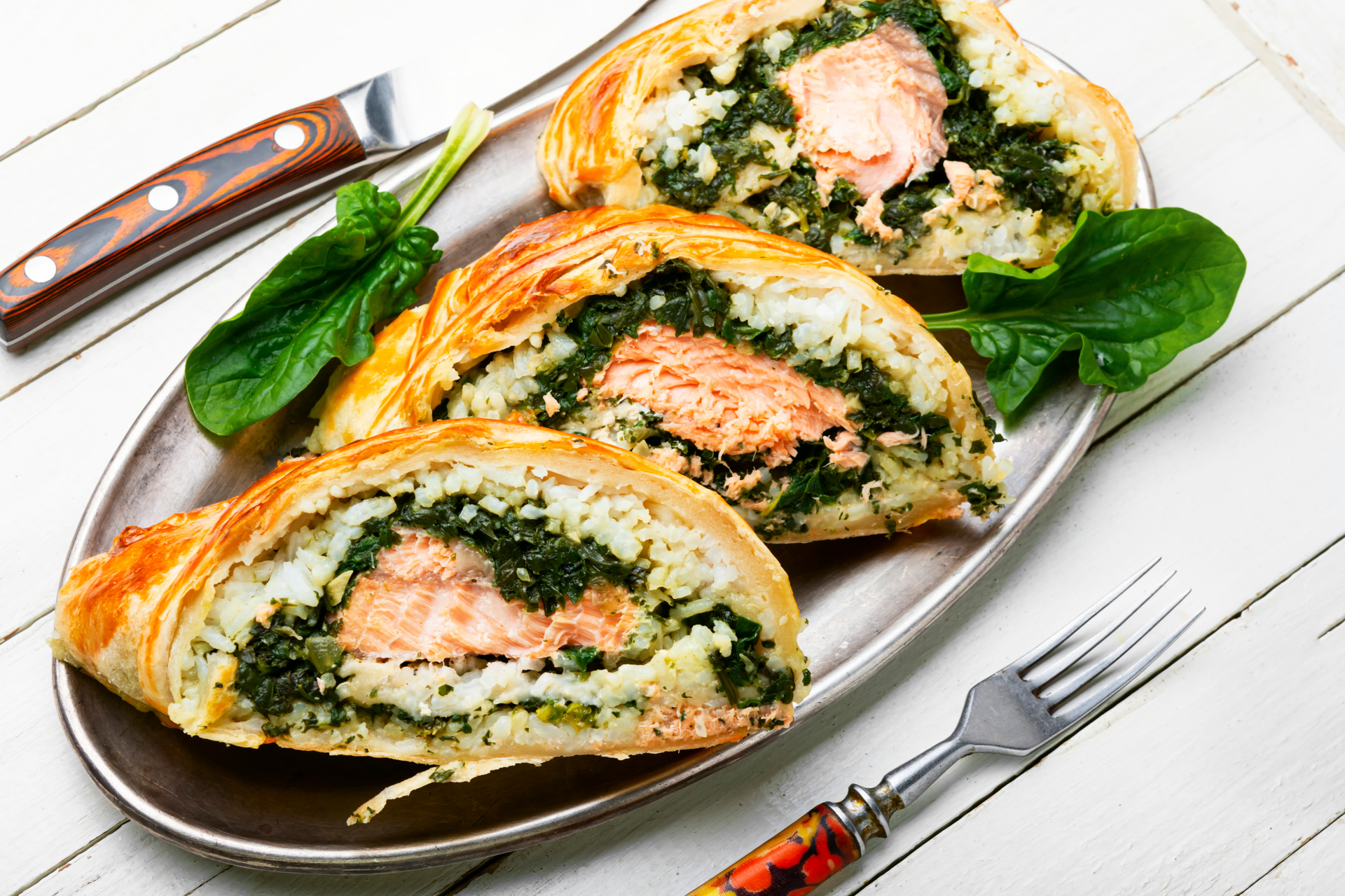 Finnish Salmon Karelian Pies with Dill Cream