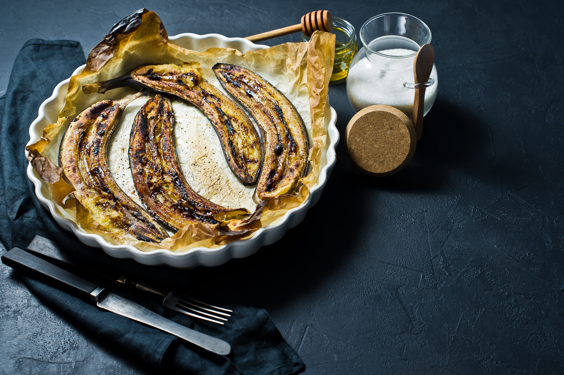 Flaky Finnish Dill Crêpes with Mushroom Ragout — Brunch served and photographed from above
