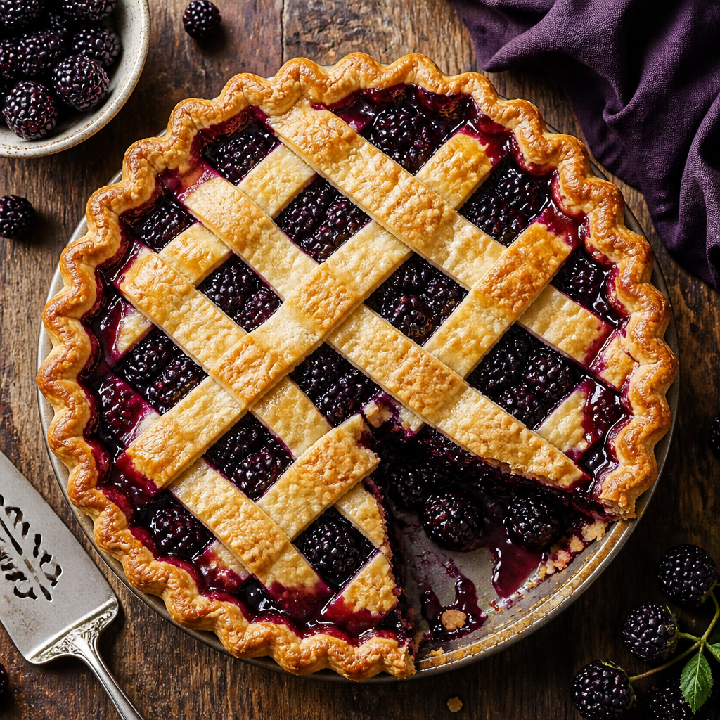 Blackberry Pie With Flaky All Butter Crust