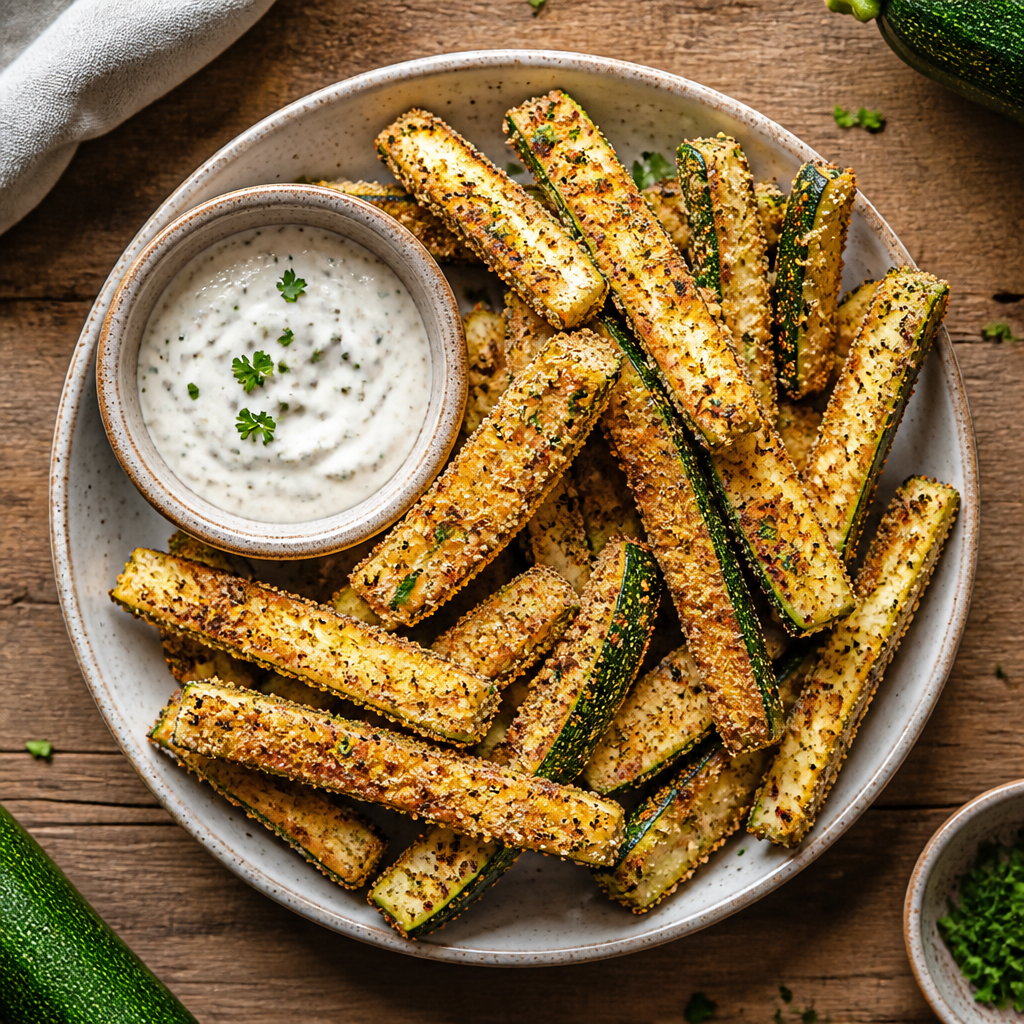 Crispy Air Fryer Zucchini Fries