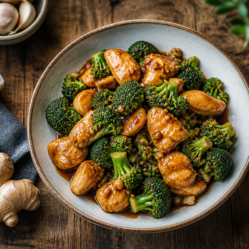 Ginger-Soy Chicken & Broccoli Stir-Fry