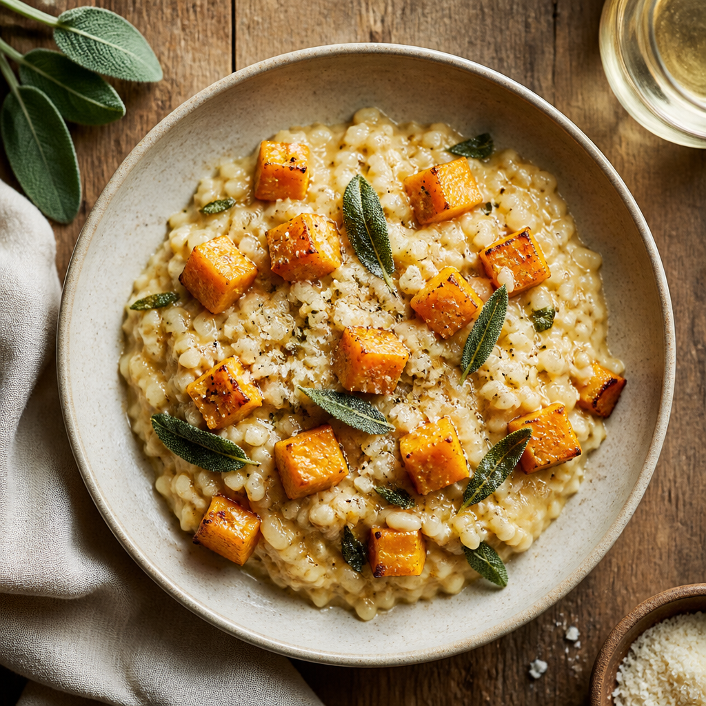 Roasted Butternut Squash & Sage Risotto