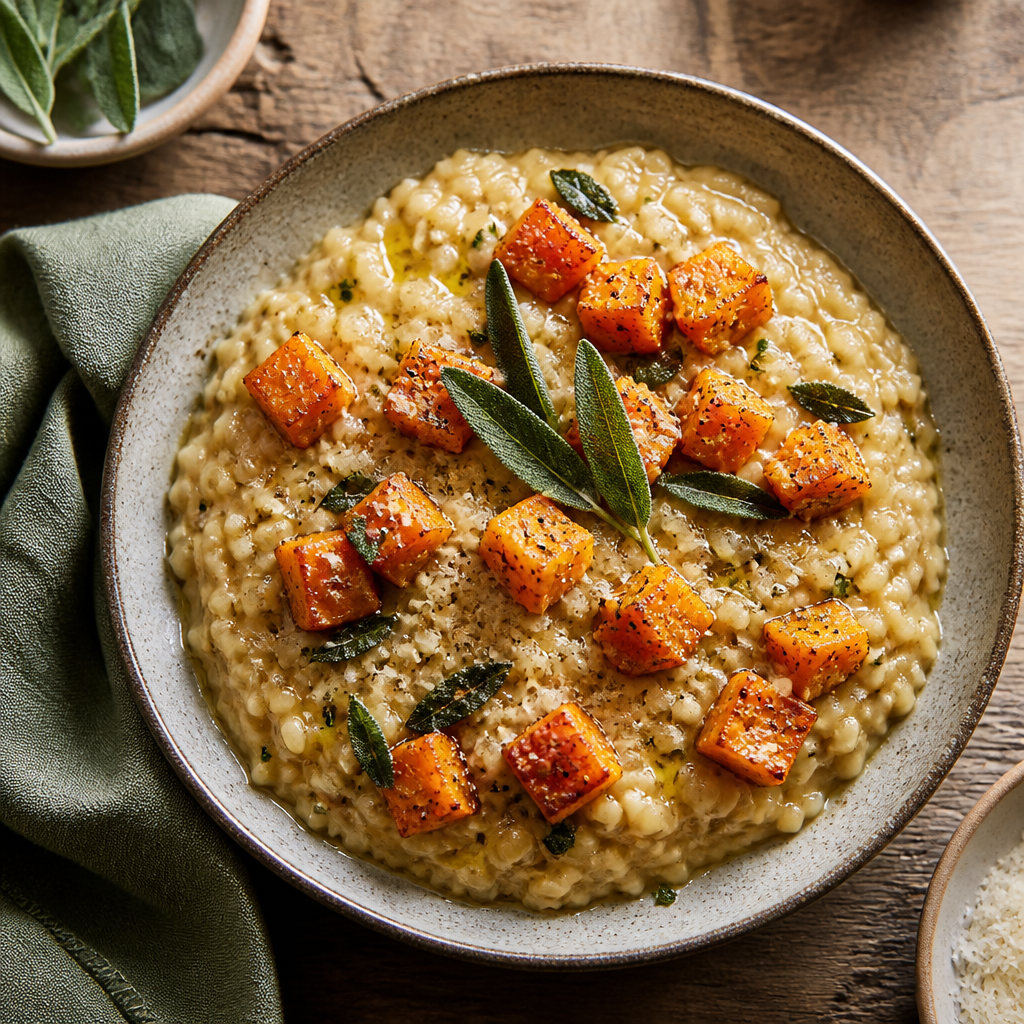 Roasted Butternut Squash & Sage Risotto
