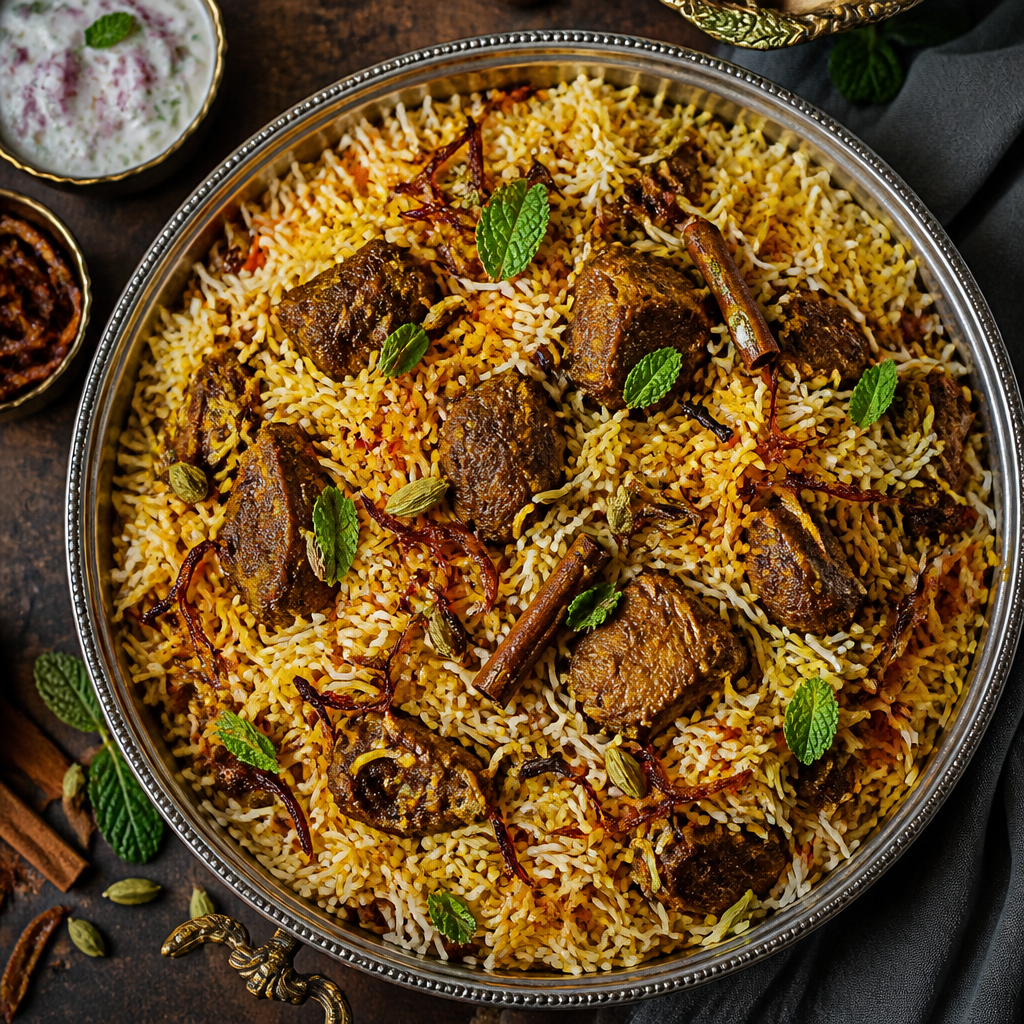 Royal Cardamom & Saffron Lamb Biryani