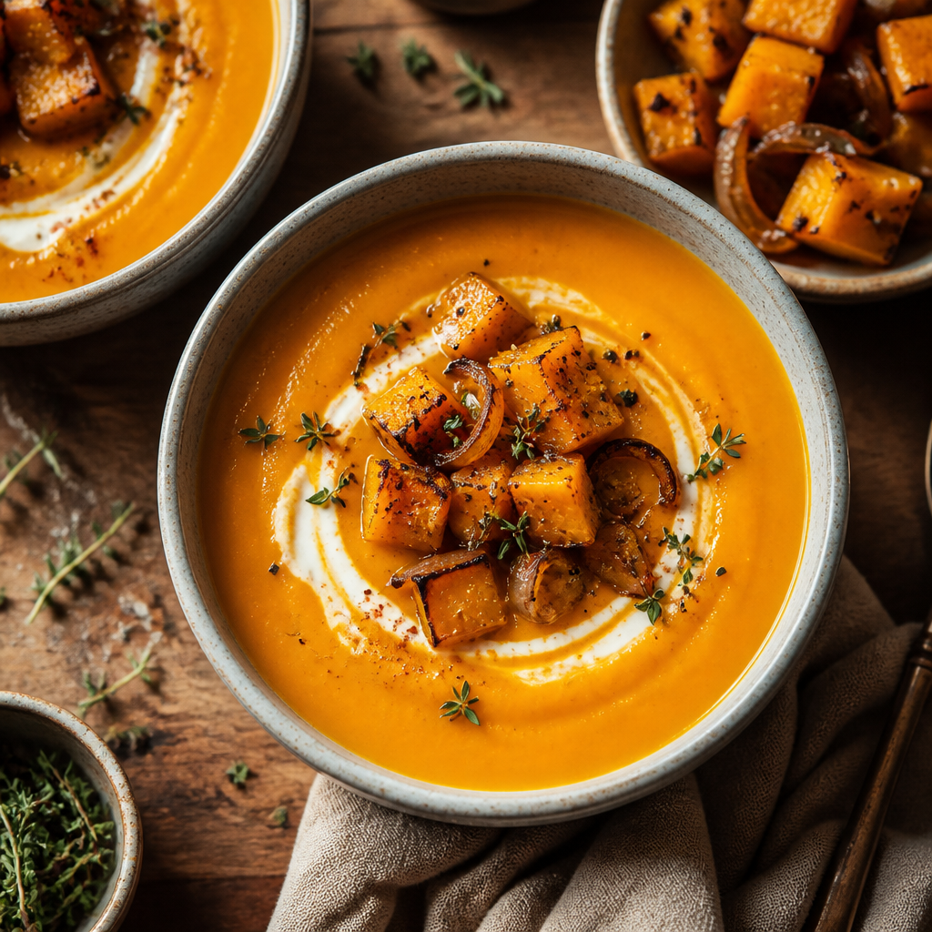 Smoky Honey-Roasted Butternut Squash Soup