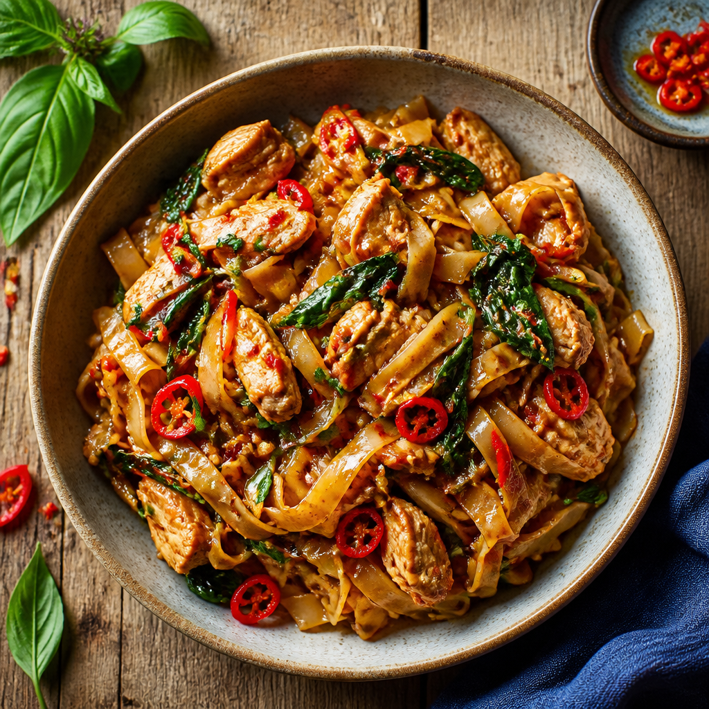 Spicy Thai Drunken Noodles