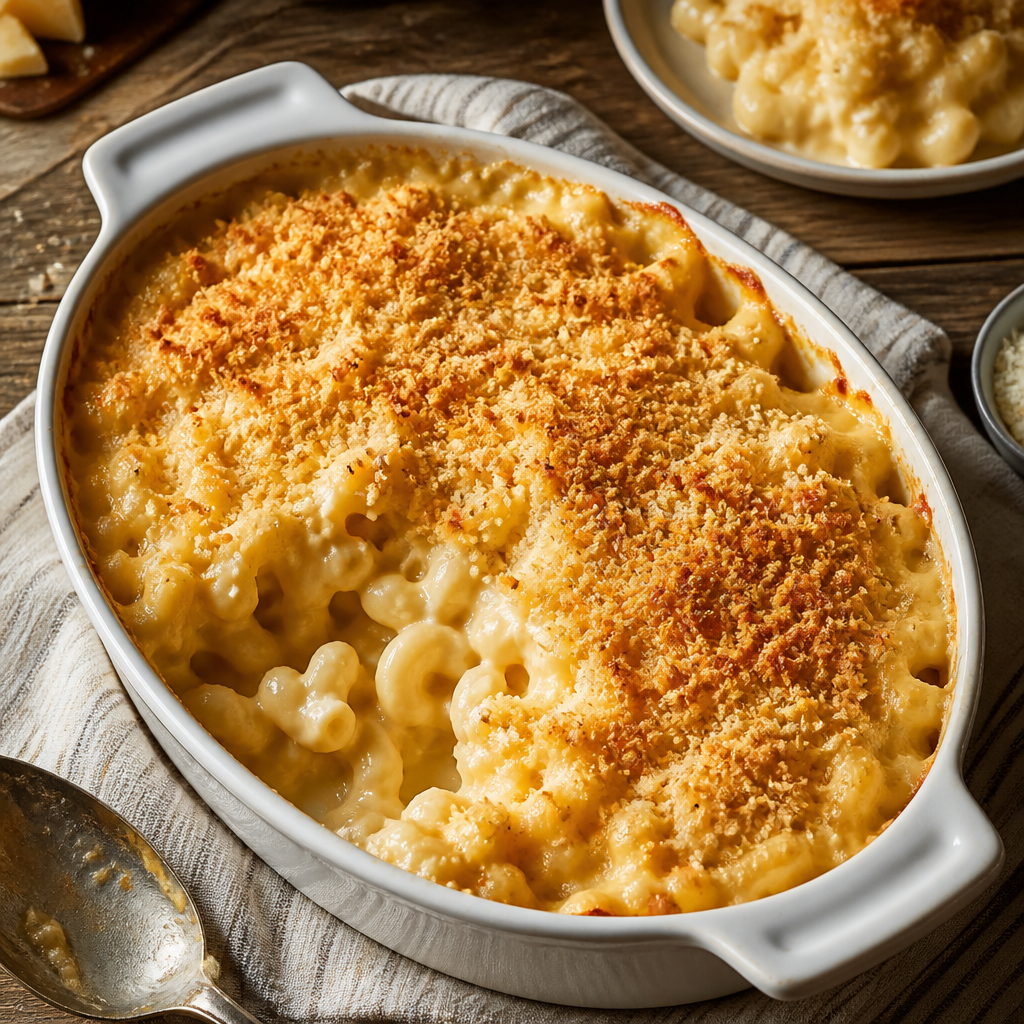 Ultimate Three-Cheese Baked Macaroni