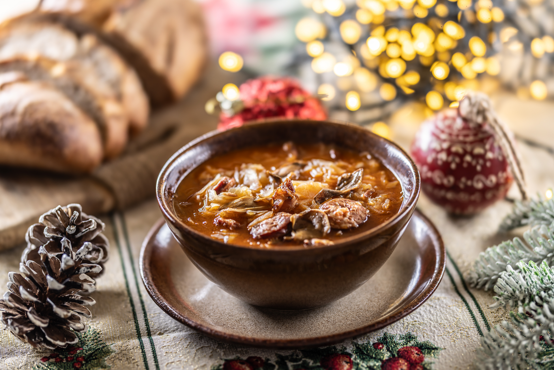 Georgian Kharcho Soup with Beef and Walnuts