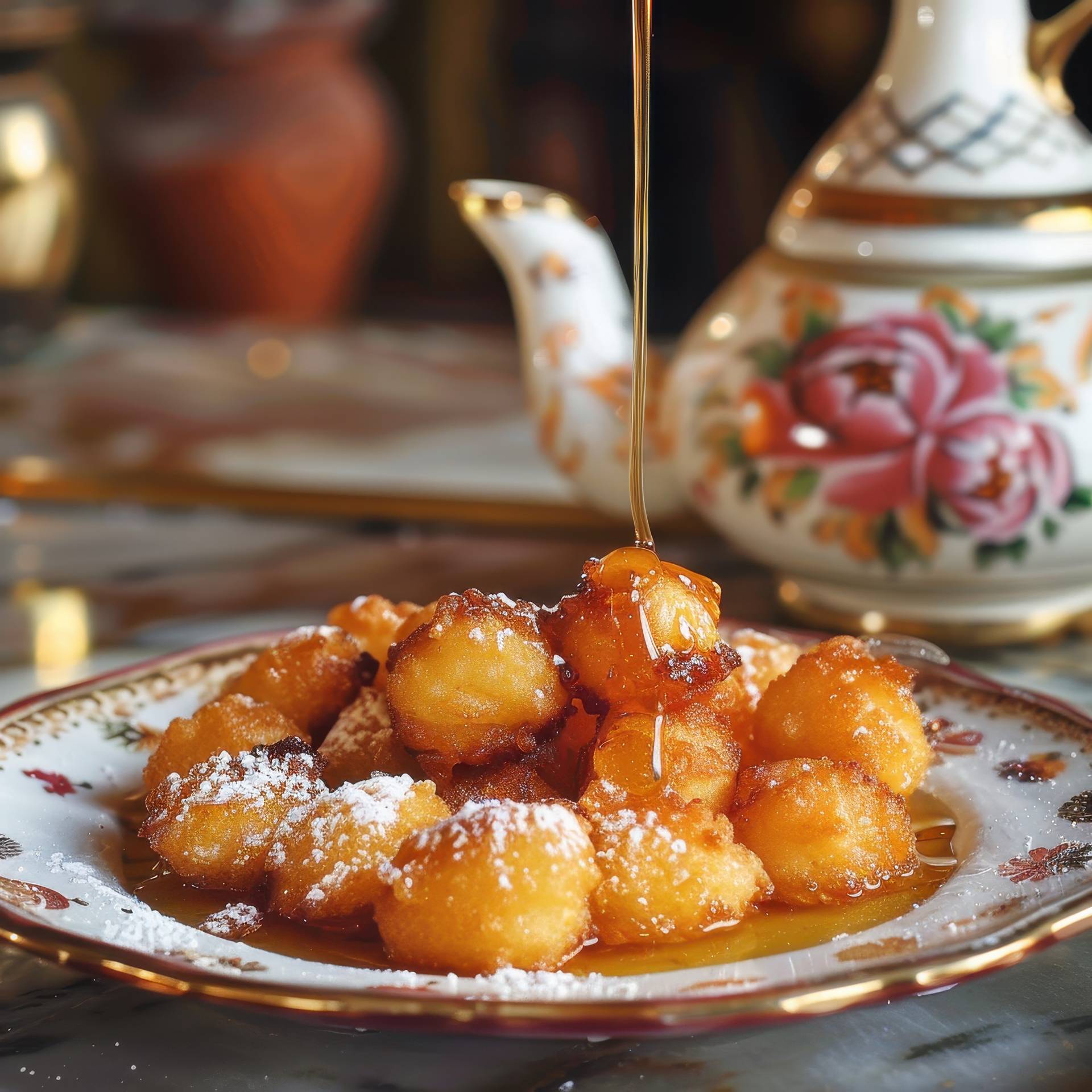 Greek Honey-Drizzled Loukoumades with Cinnamon Sugar