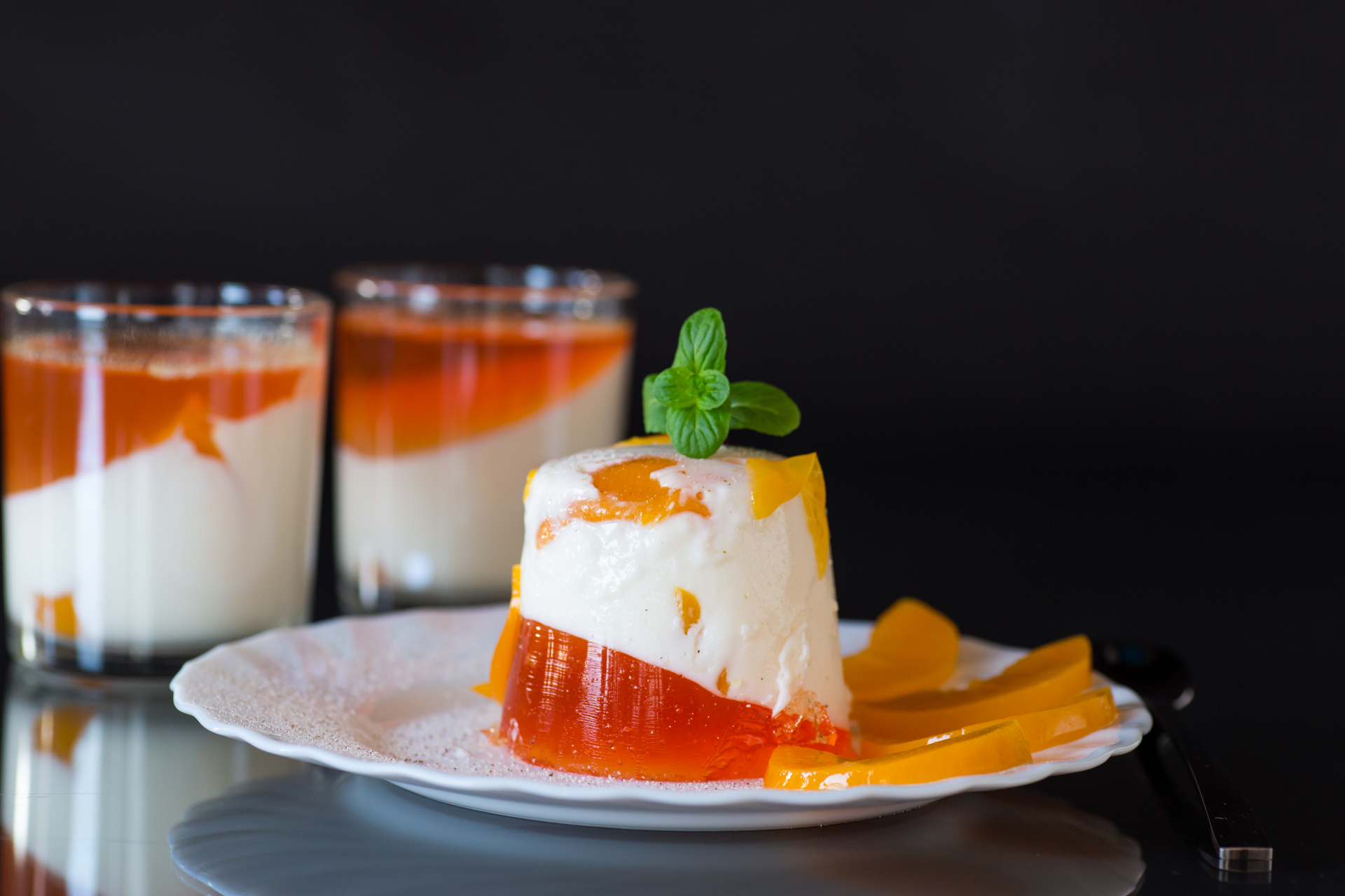 Greek Mastiha Panna Cotta with Orange Blossom Syrup