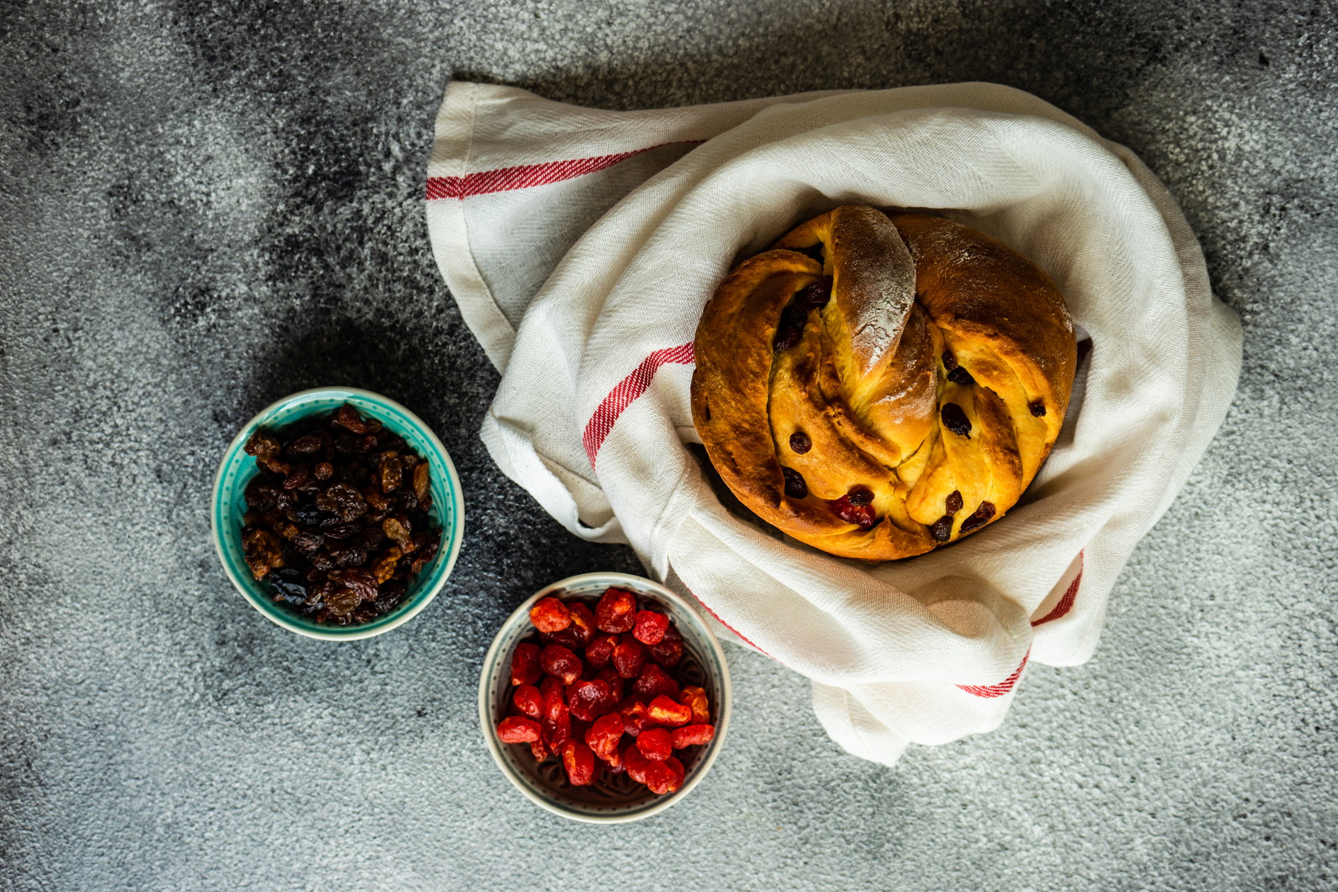 Hearty Canadian Bannock with Wild Berries and Maple — Dessert served and photographed from above