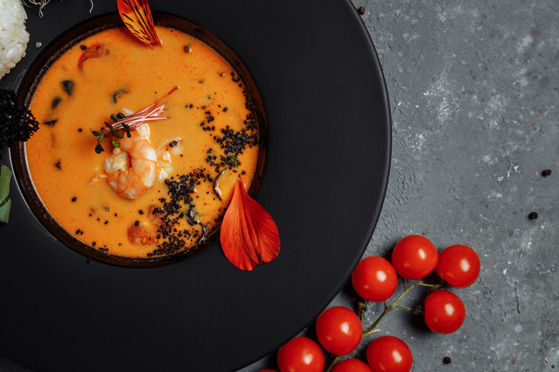 Icelandic Langoustine Soup with Tomato and Saffron