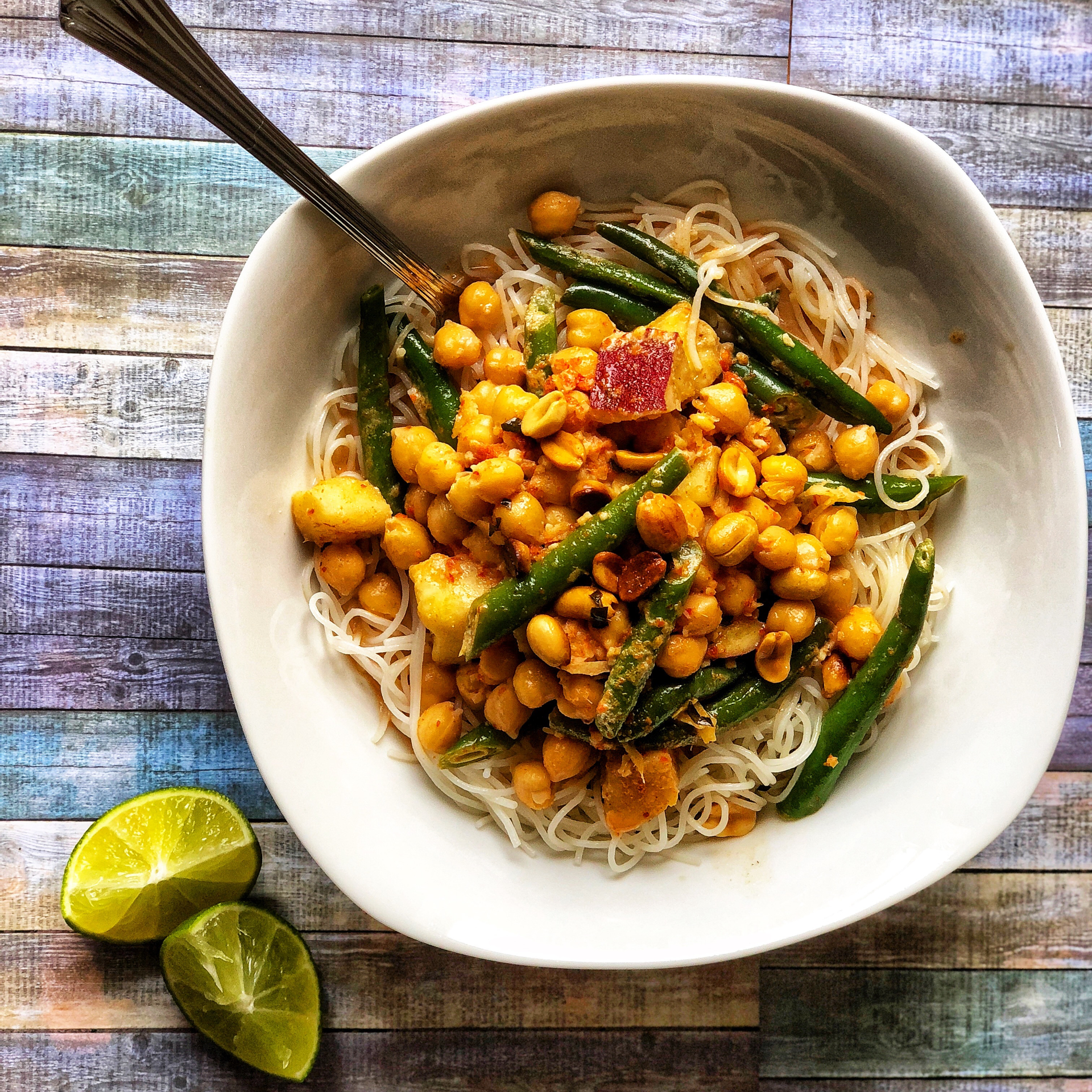 Indian Tamarind Lentil Ramen with Curry Leaf Oil