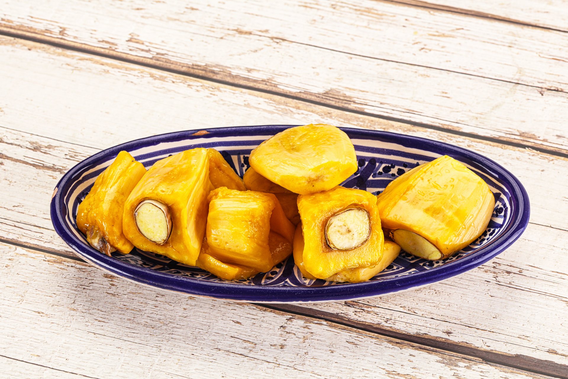 Indonesian Tempeh Manis with Sweet Soy and Pineapple — Main Course served and photographed from above