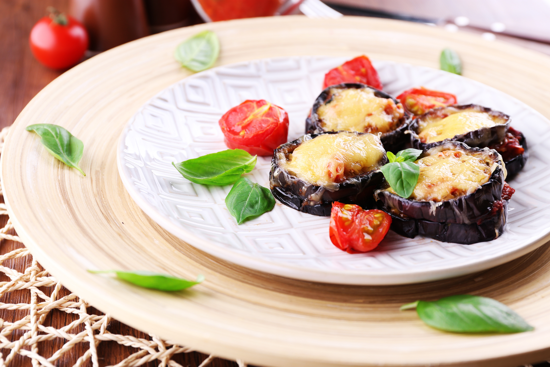 Italian Eggplant Involtini with Ricotta and Basil Filling