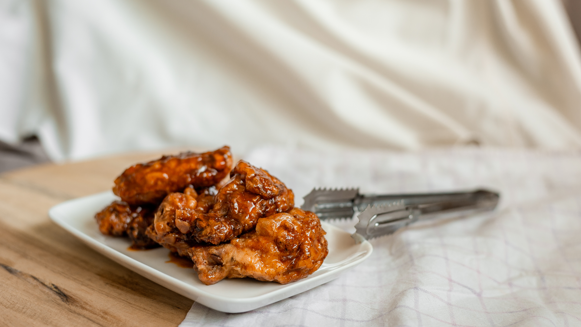 Korean Honey Butter Fried Chicken — Main Course served and photographed from above