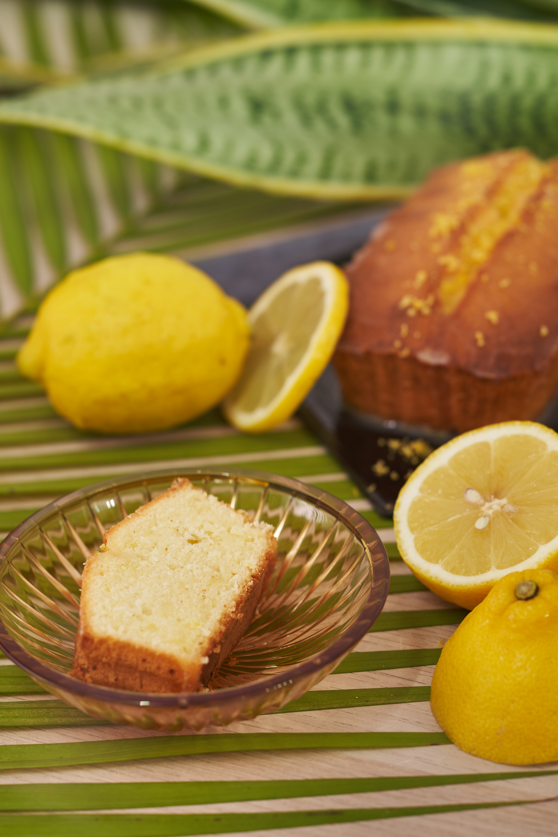 Korean Honey Citron Marble Cake