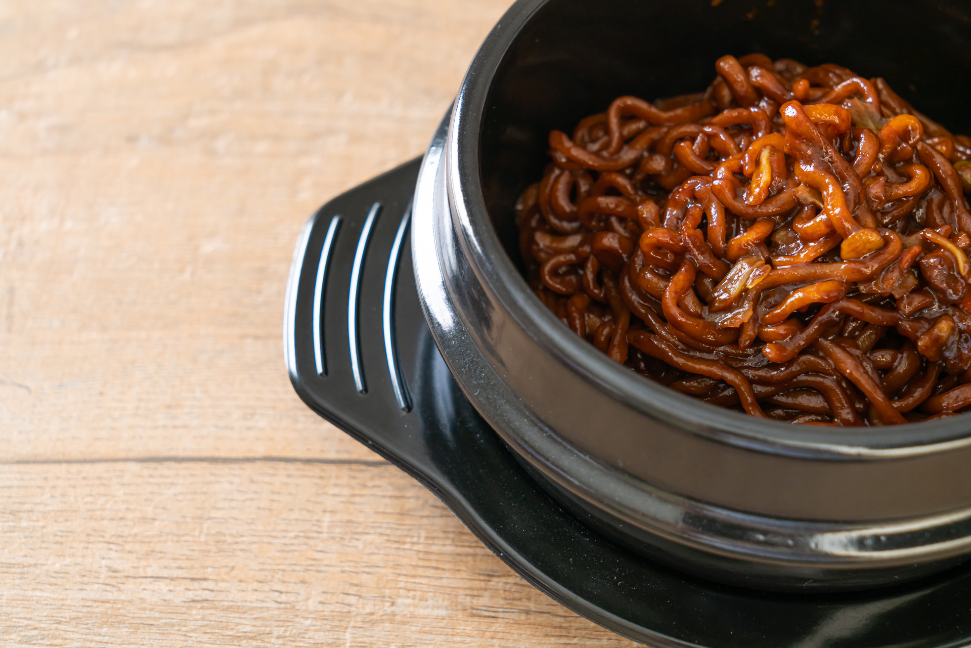 Korean Jjajangmyeon with Black Bean Sauce and Pork