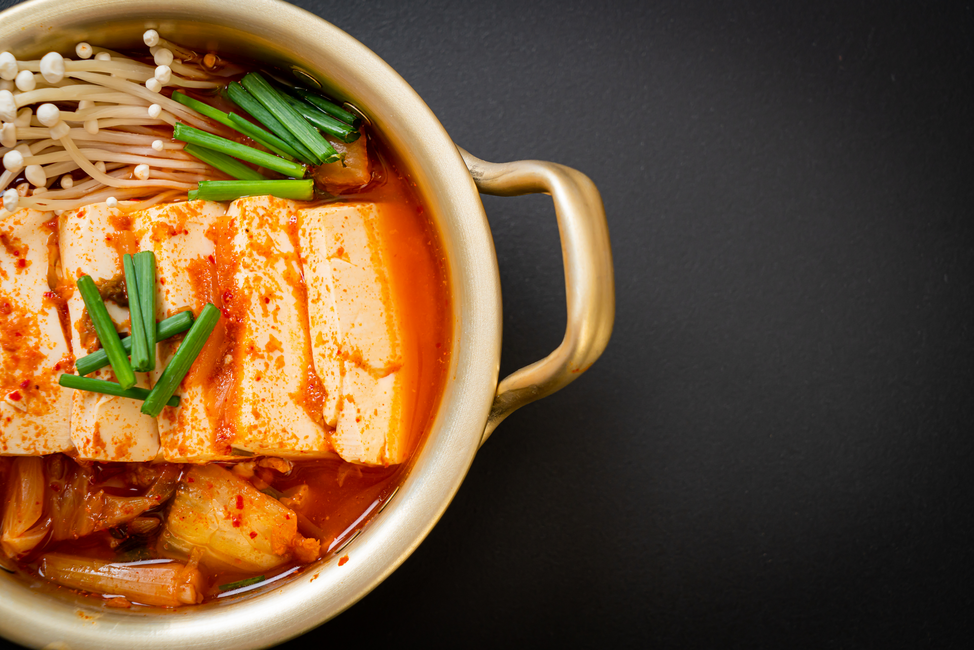 Korean Kimchi Jjigae Hotpot with Pork Belly and Tofu