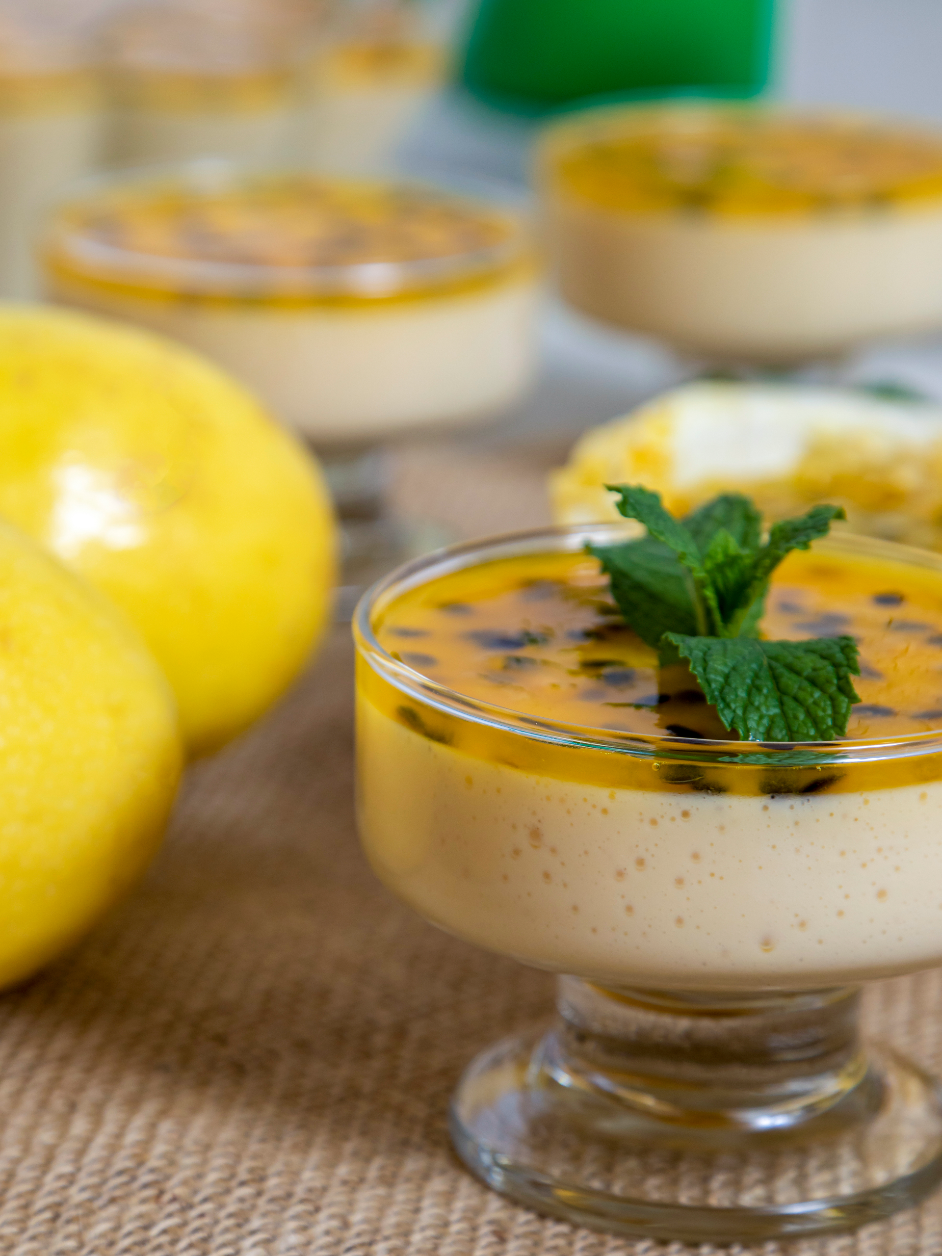 Luscious Brazilian Mango Mousse with Guava Sauce