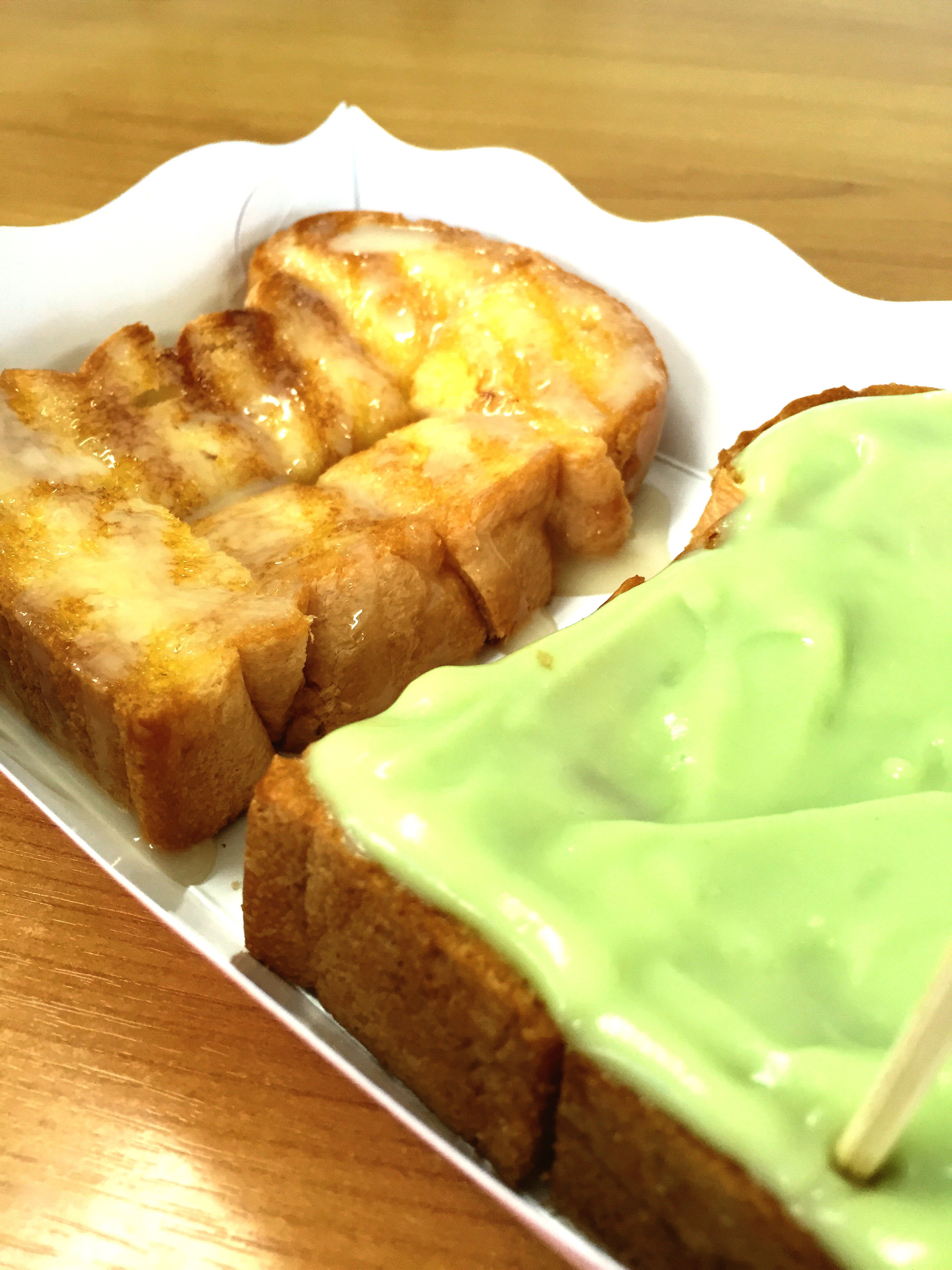 Lush Singaporean Kaya Toast French Toast with Pandan Drizzle
