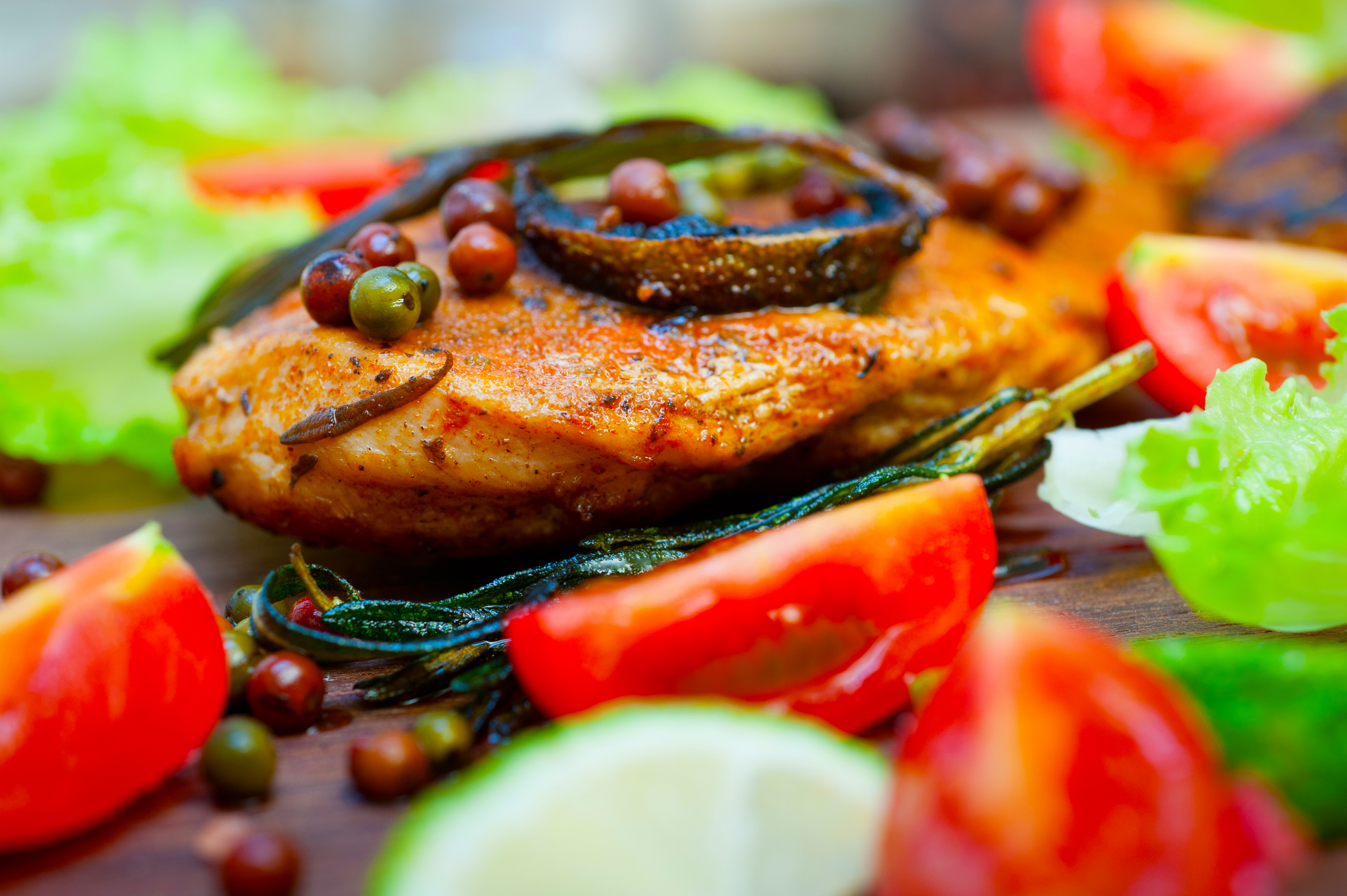 Overhead flat-lay of all ingredients for Luxurious Nigerian Ofe Nsala with Fresh Catfish and Lime laid out on a kitchen surface.