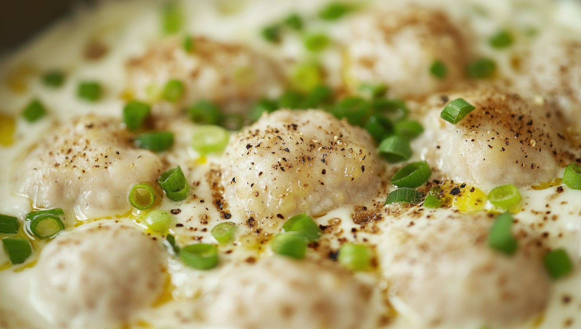 Norwegian Fiskeboller with White Sauce and Peas