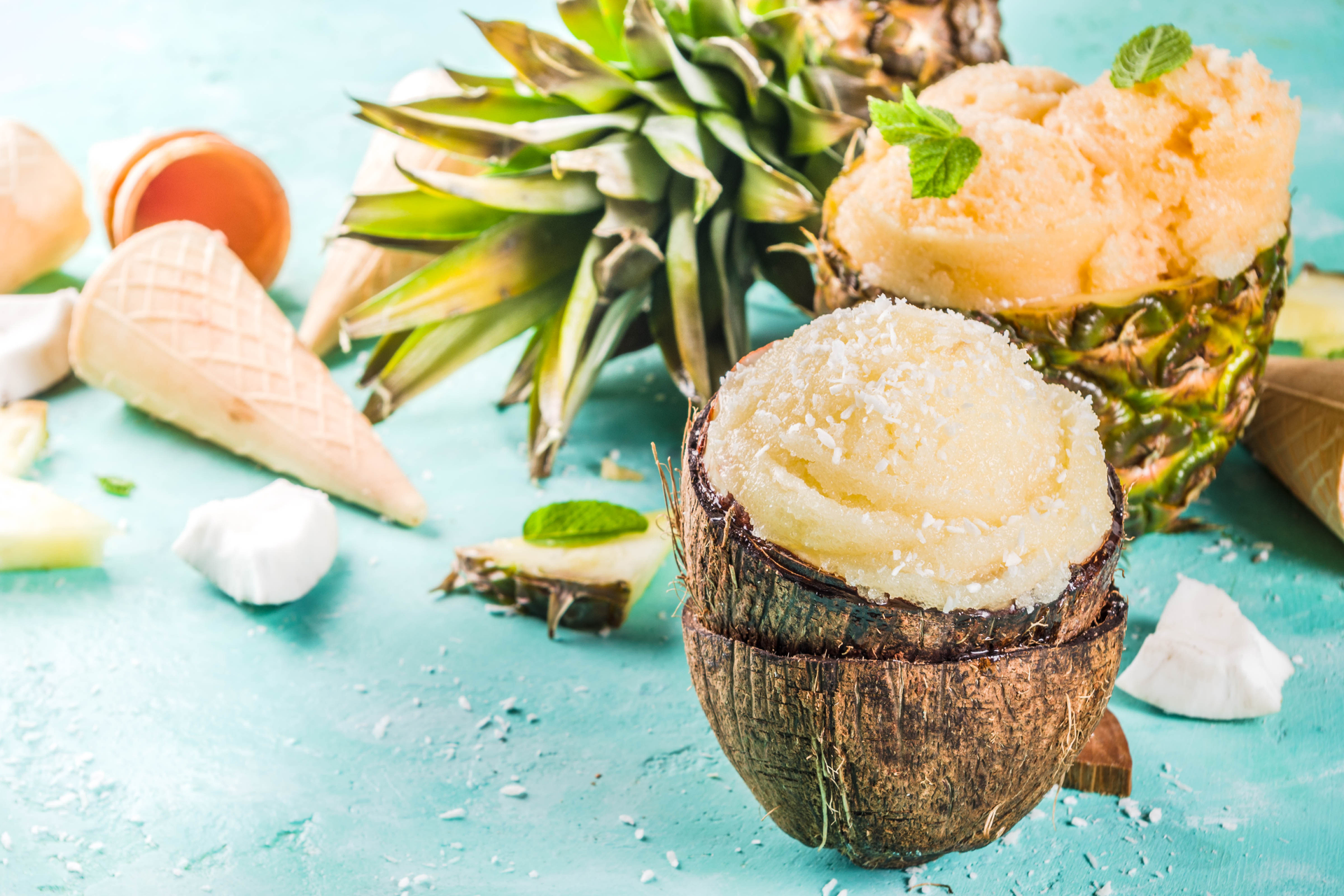 Pacific Islander Coconut Bread with Pineapple and Lime