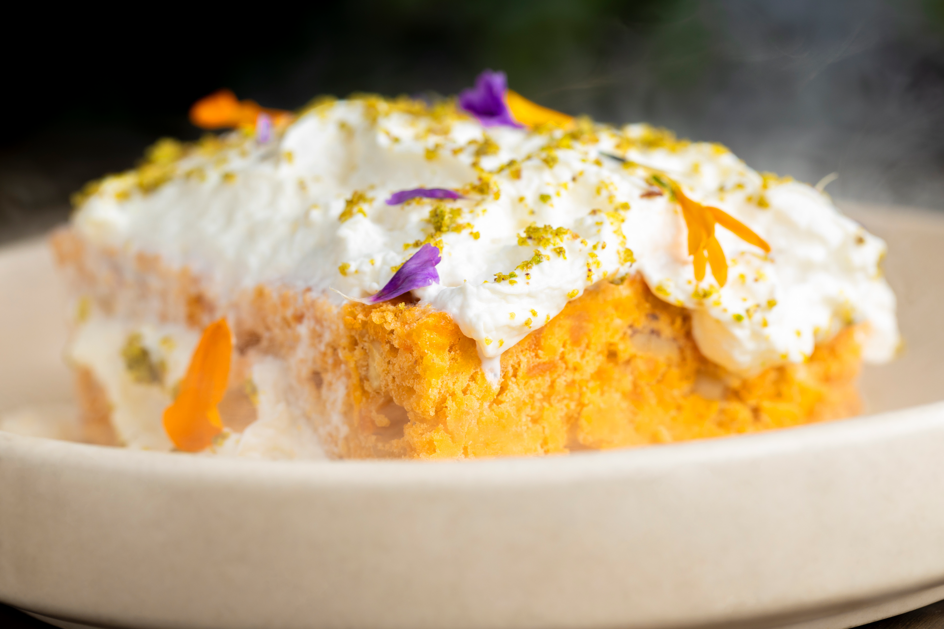 Overhead flat-lay of all ingredients for Rich Lebanese Knafeh with Creamy Ashta Filling laid out on a kitchen surface.