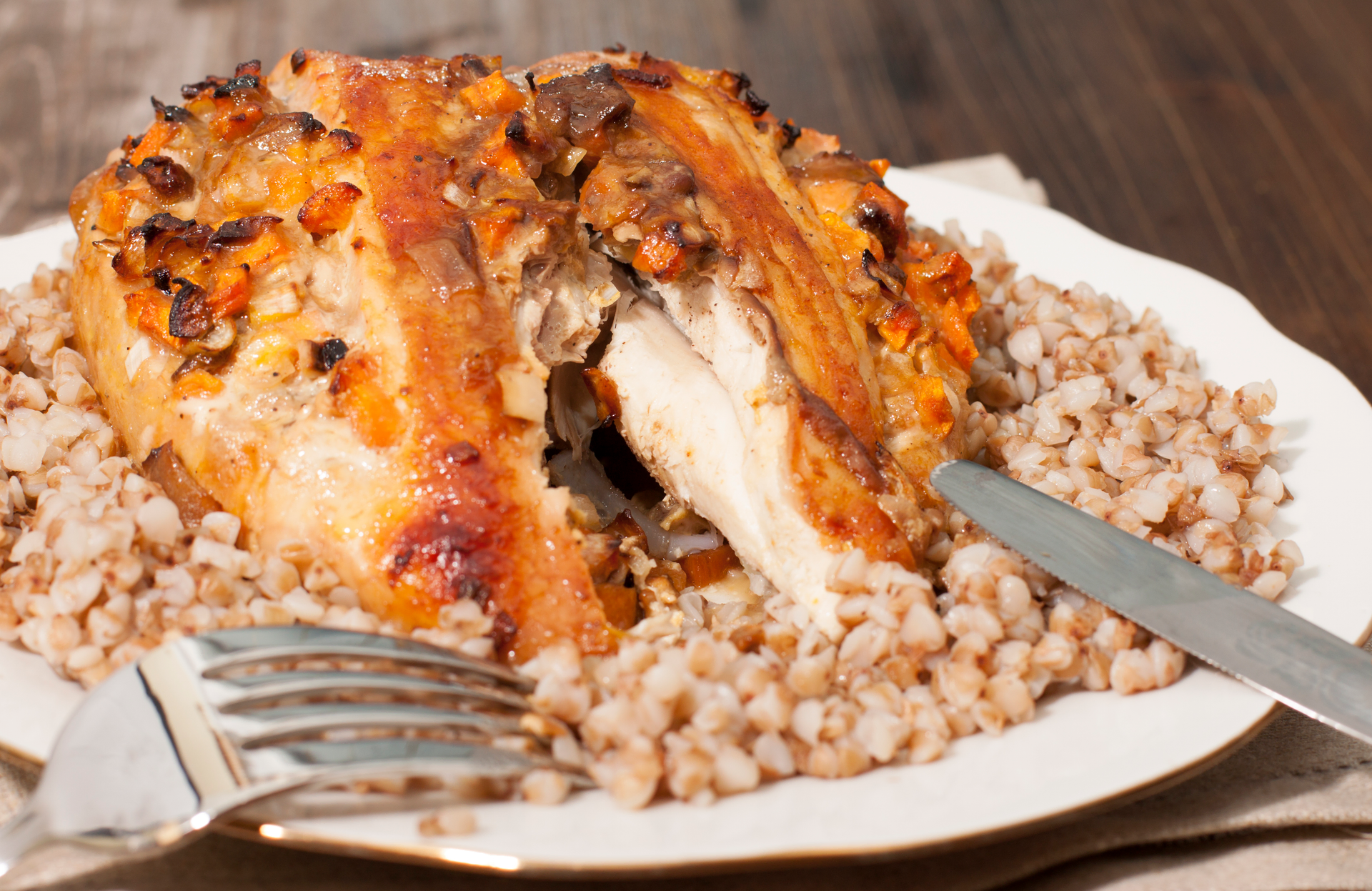 Roasted Greek Lemon Chicken with Orzo
