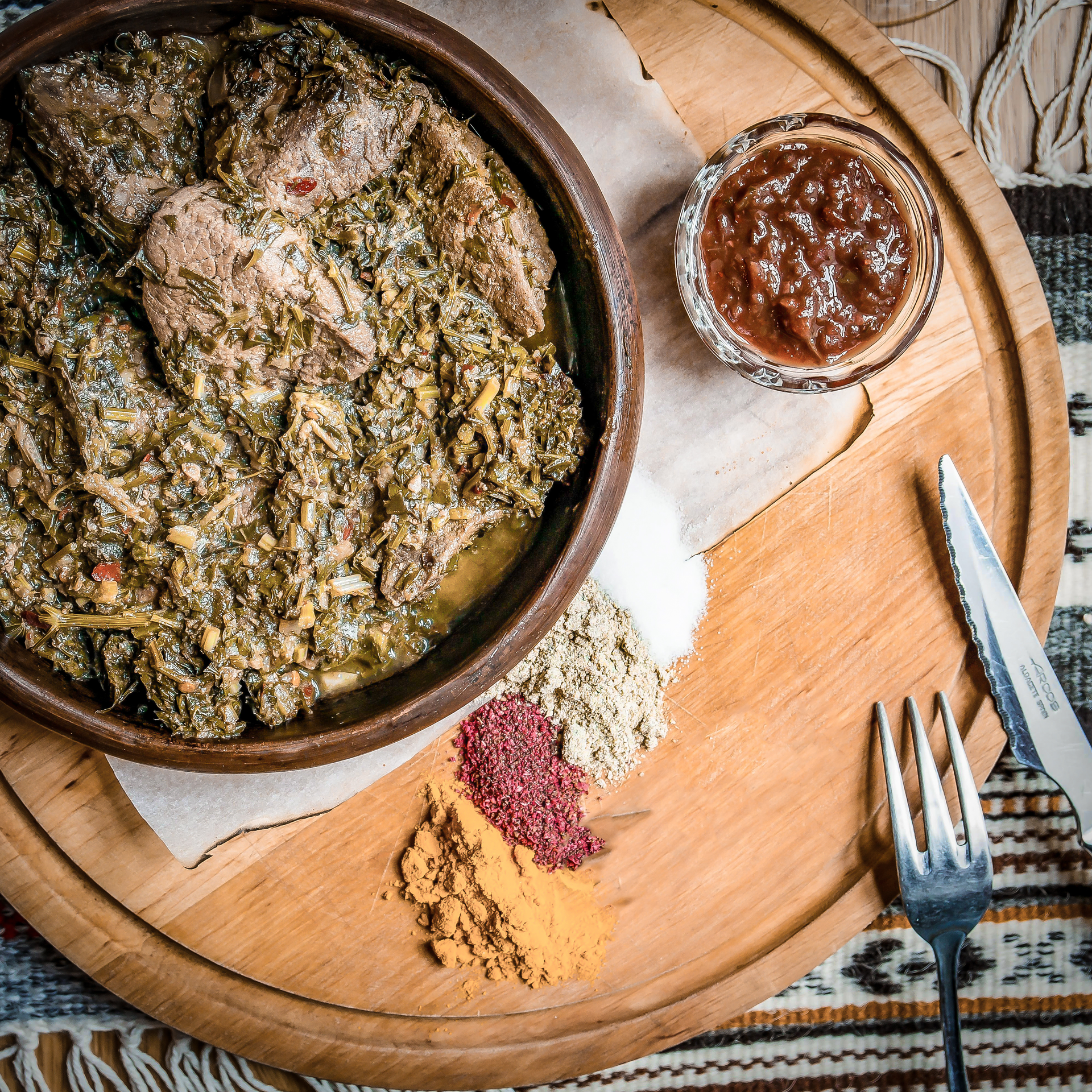 Rustic Algerian Berkoukes with Harissa and Lamb