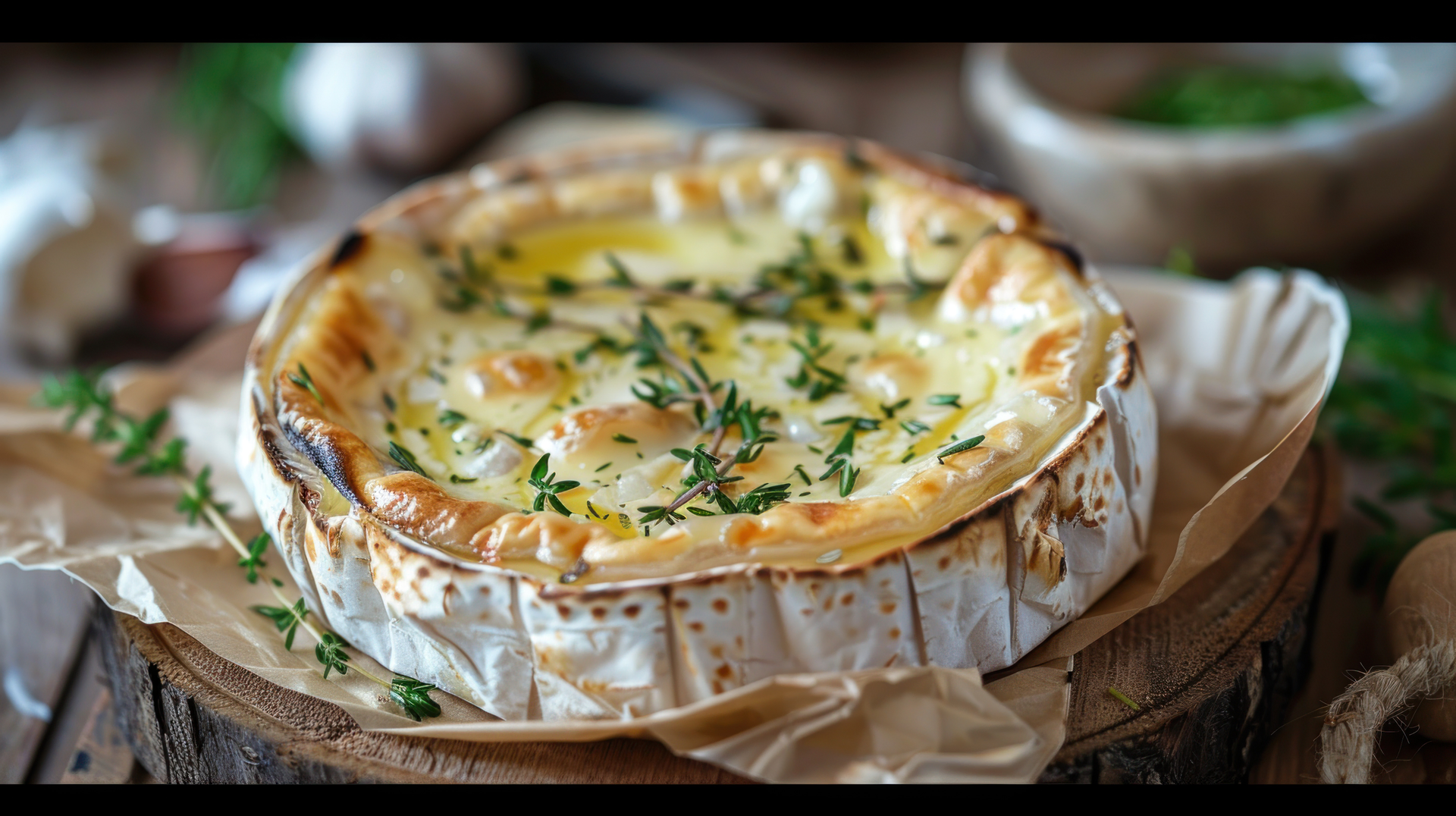 Overhead flat-lay of all ingredients for Rustic French Quiche Lorraine with Leek and Gruyère laid out on a kitchen surface.