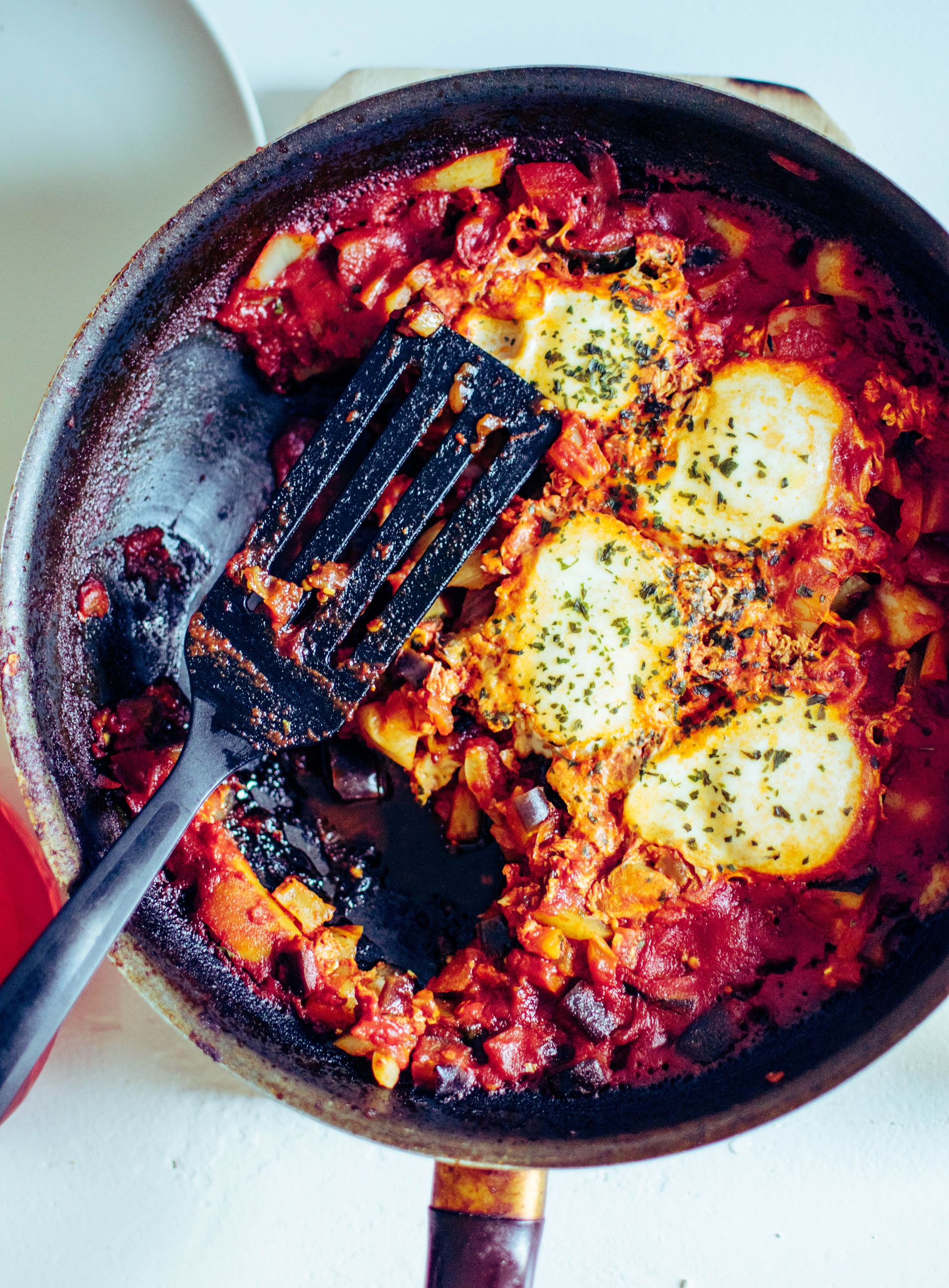 Rustic Provençal Ratatouille Bisque with Lavender Essence