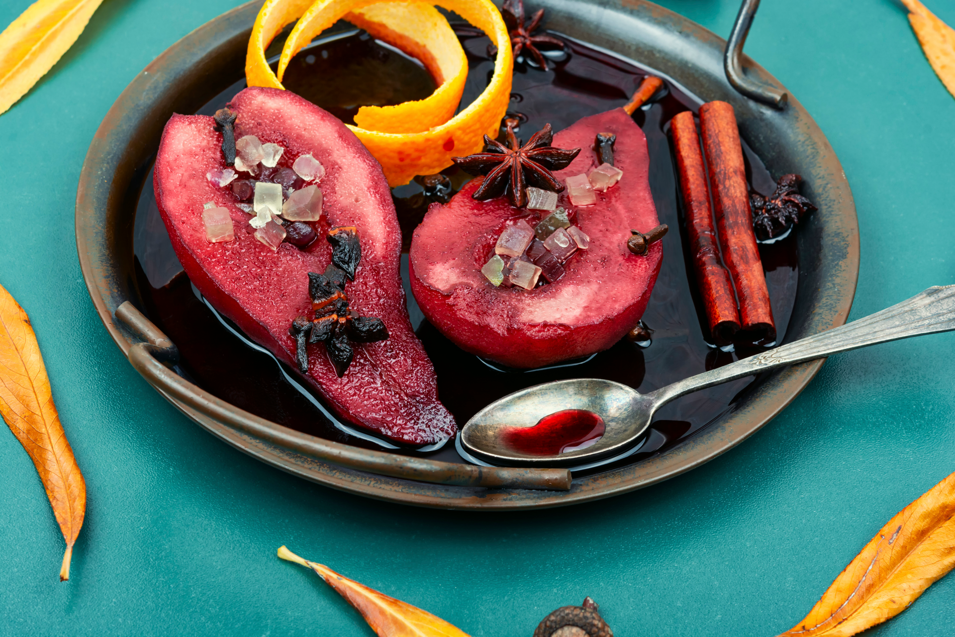 Overhead flat-lay of all ingredients for Savory Azorean Alcatra with Wine and Spice laid out on a kitchen surface.