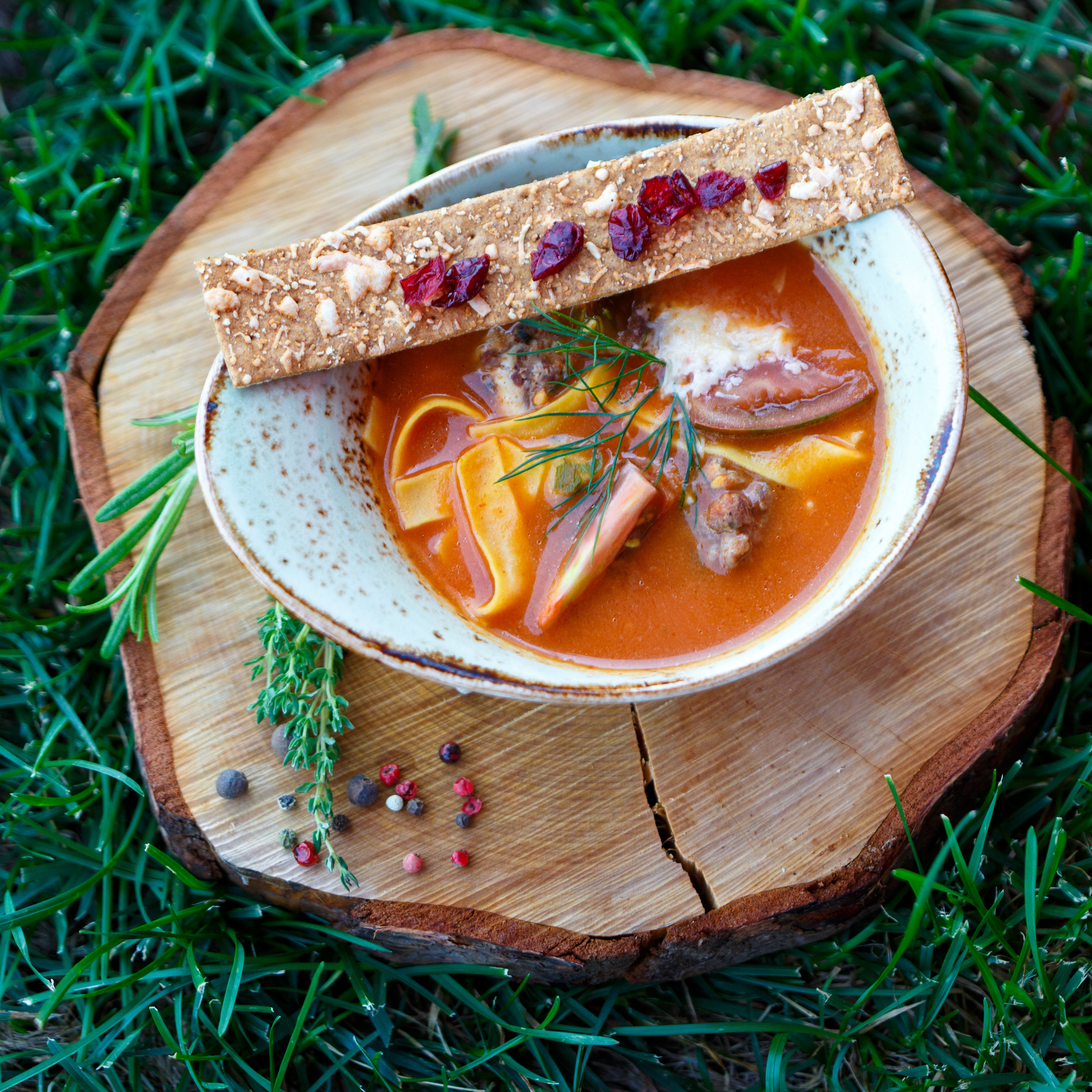 Serbian Čorba de Râsle with Tender Pork
